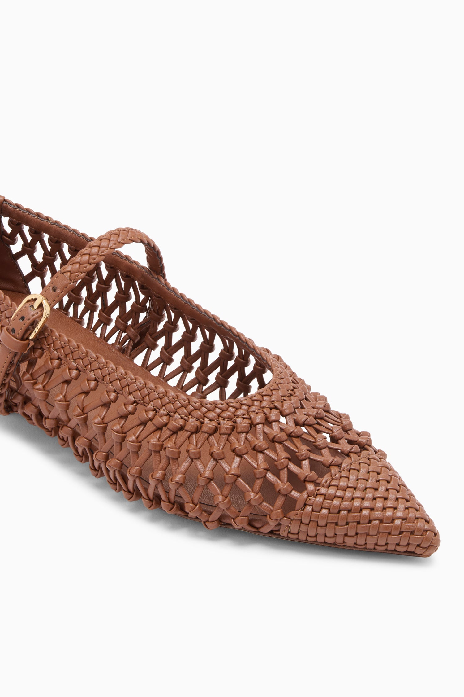 Gracie Hand Knotted Ballet Flat - Chestnut