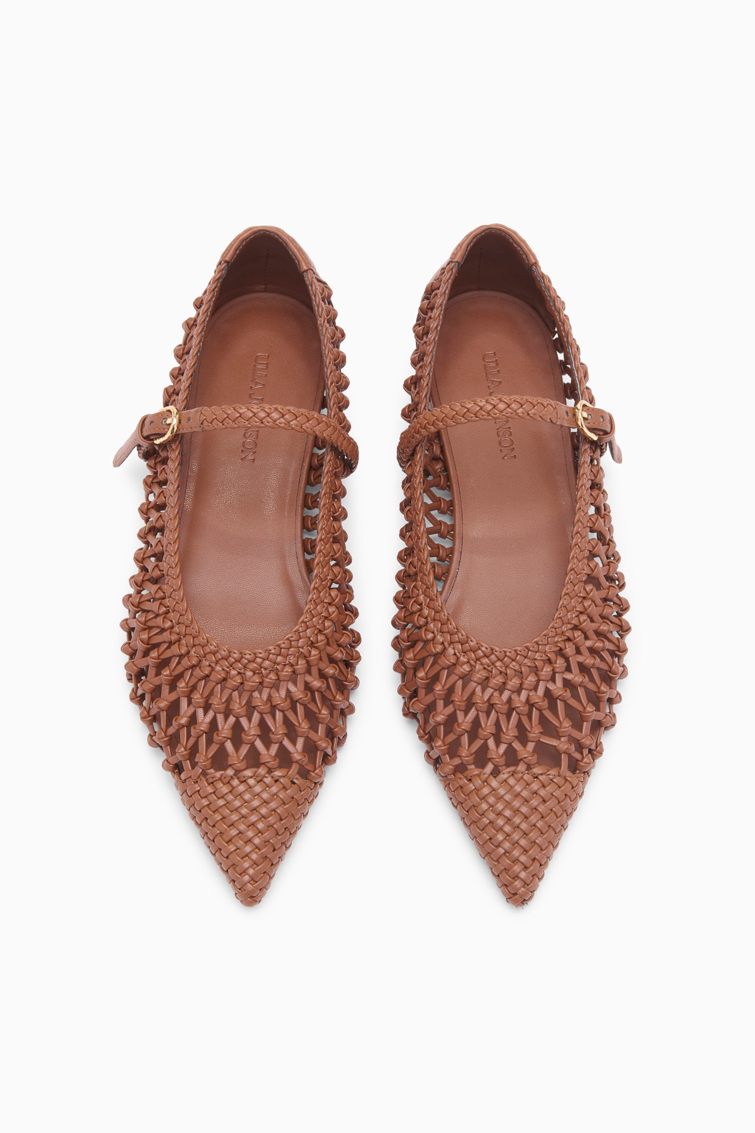 Ulla Johnson Gracie Hand Knotted Ballet Flat - Chestnut