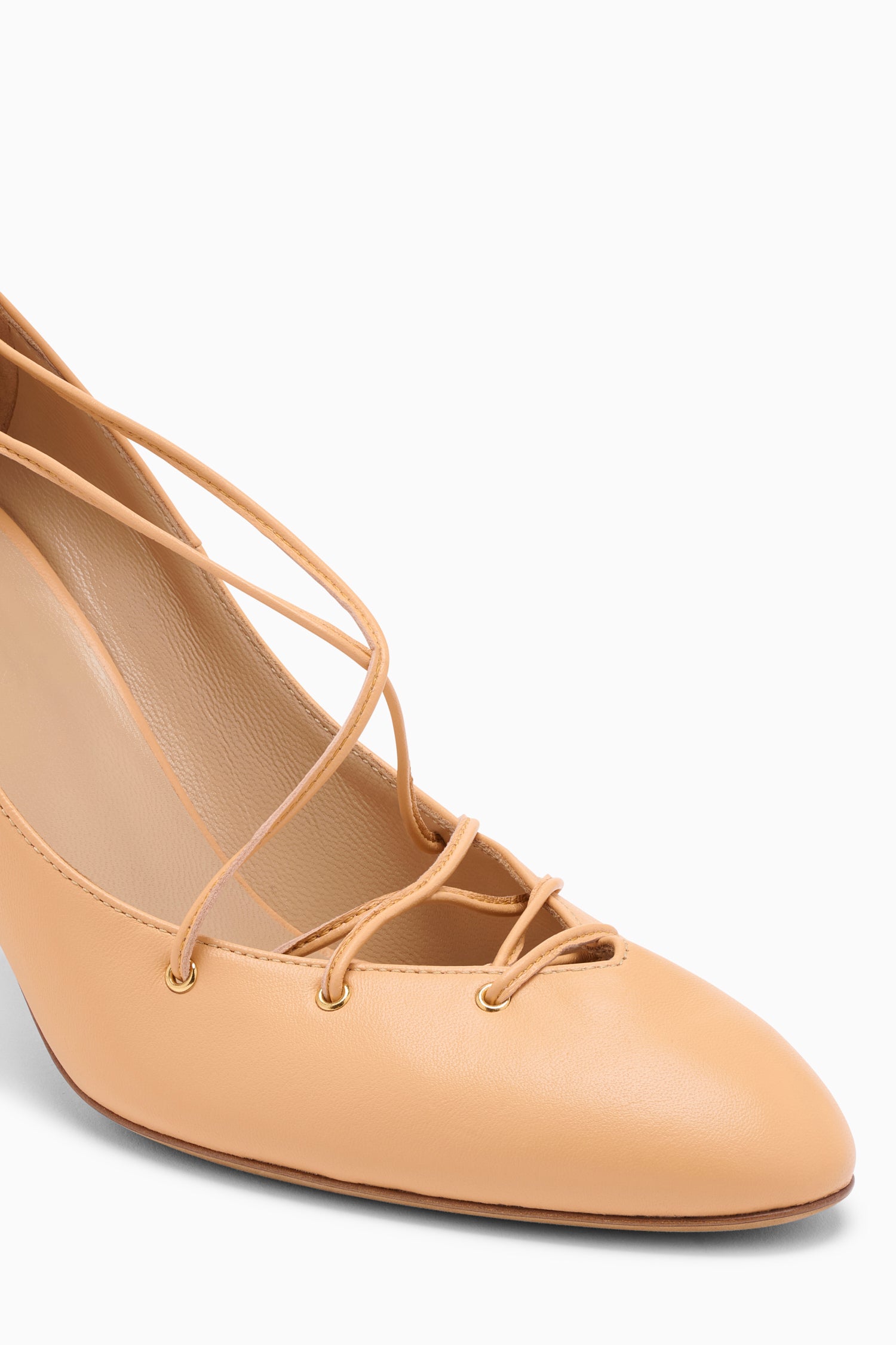 Lola Ballerina Lace Up Pump - Miele