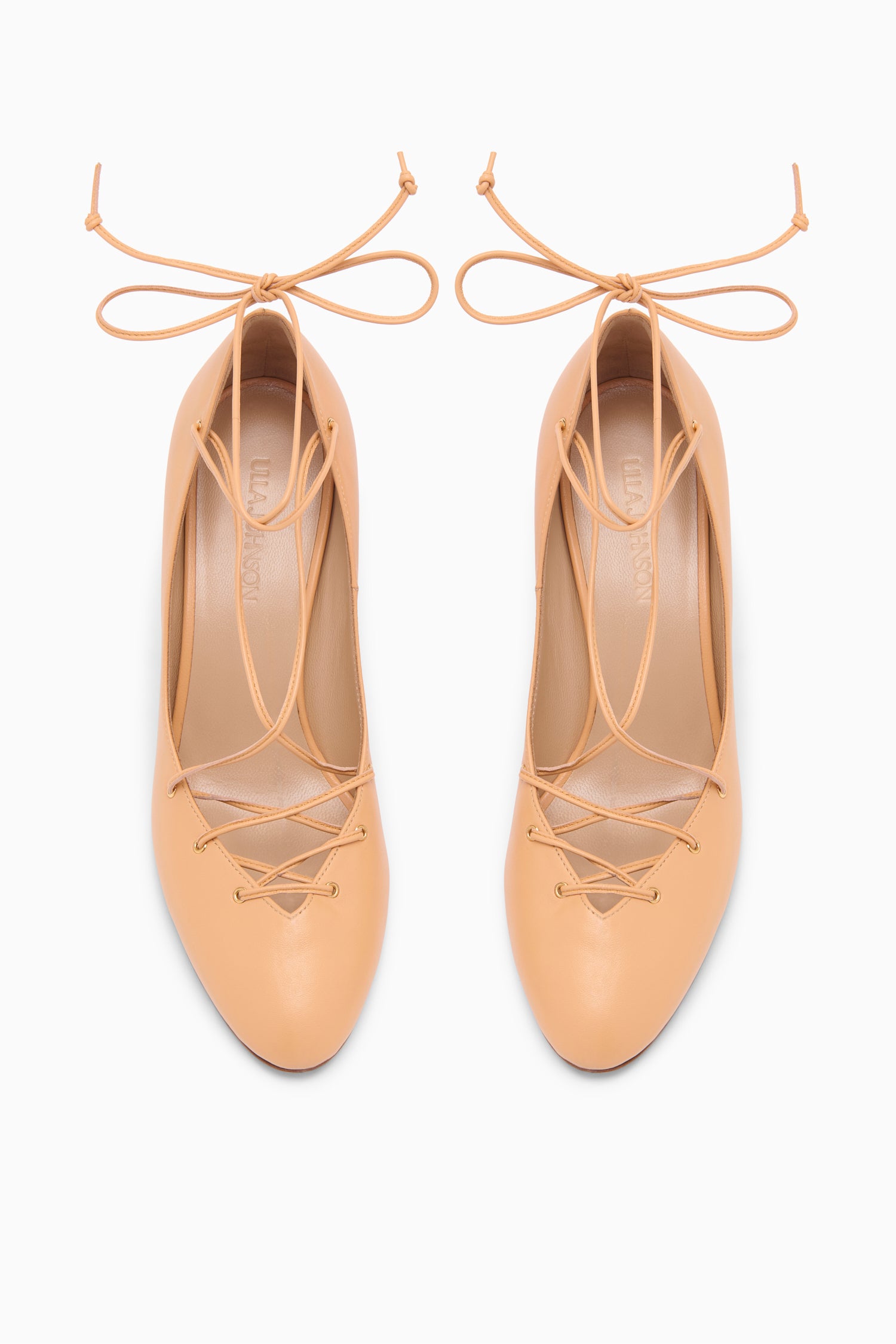 Lola Ballerina Lace Up Pump - Miele