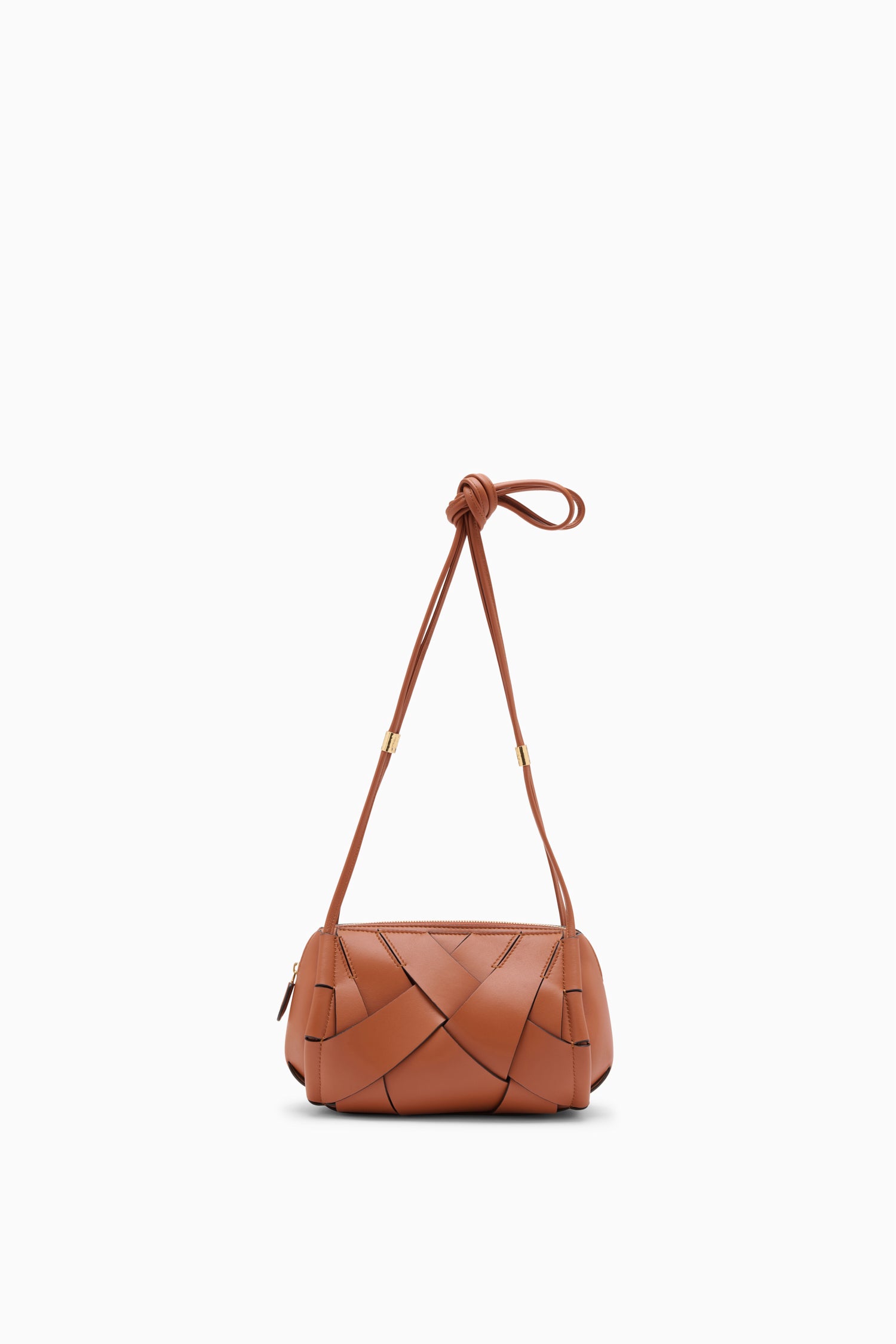 Charlotte Camera Bag - Sierra Hand-Woven Brown Italian Leather Bag
