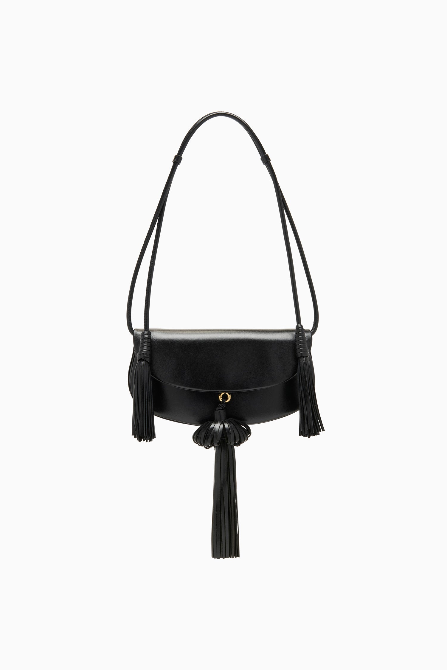 Paloma Tassel Flap Bag - Noir