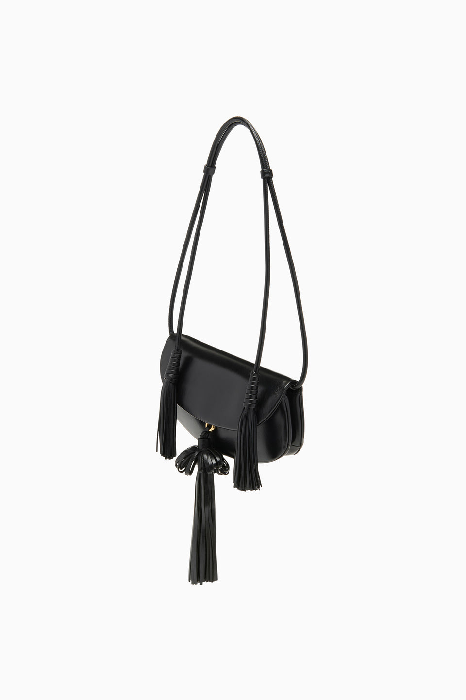Paloma Tassel Flap Bag - Noir