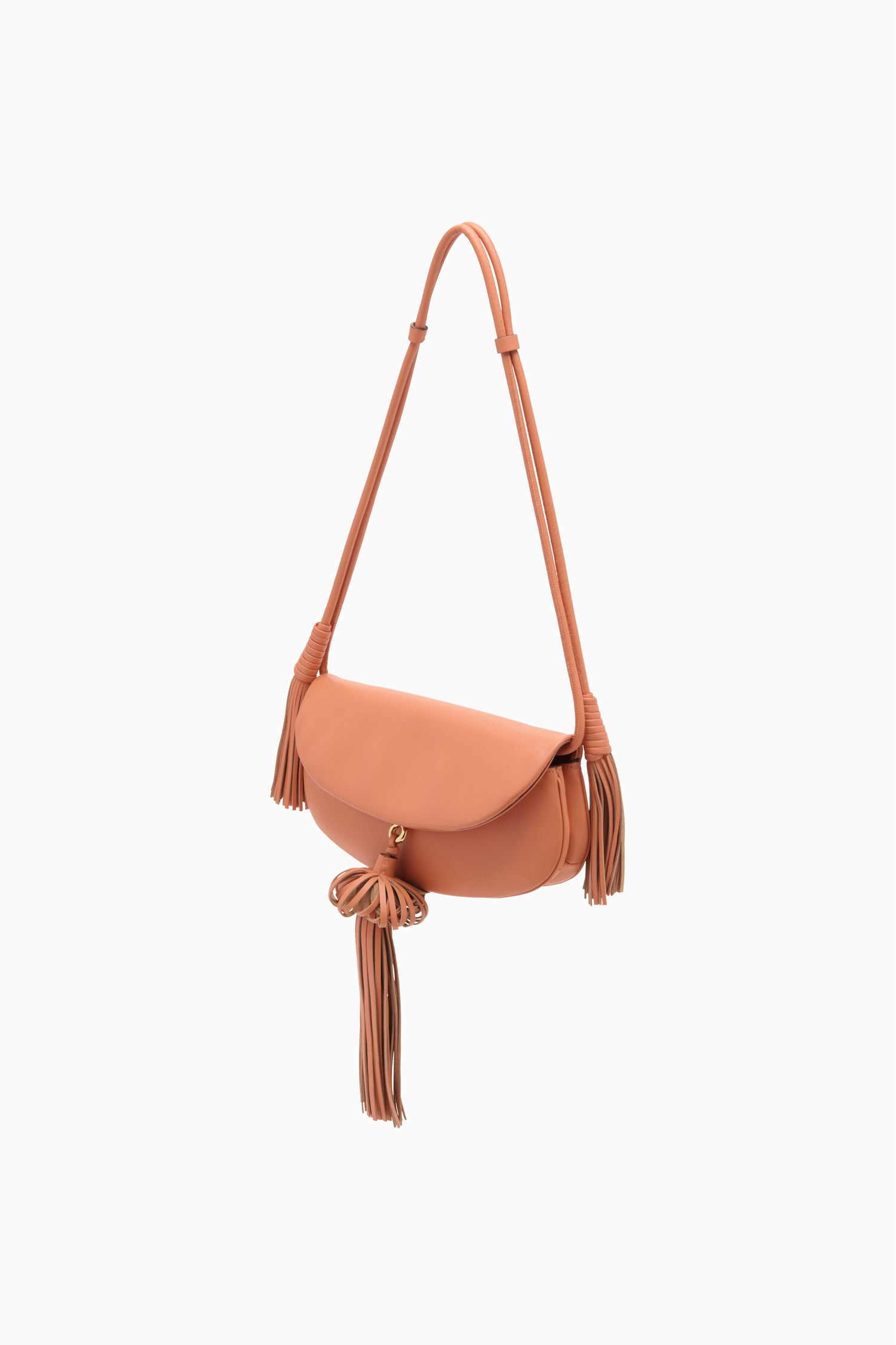 Ulla Johnson Paloma Tassel Flap Bag - Rose