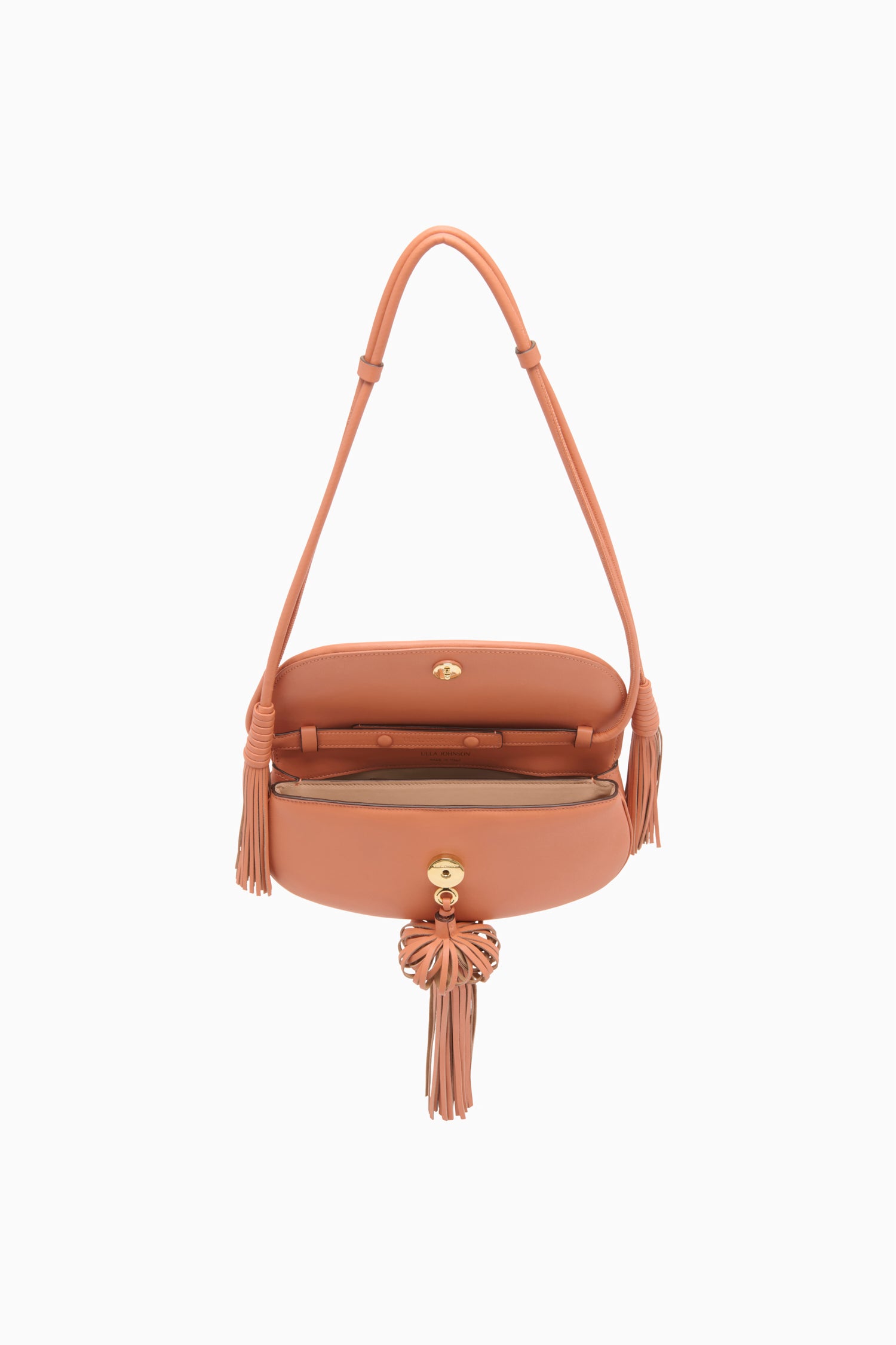 Ulla Johnson Paloma Tassel Flap Bag - Rose