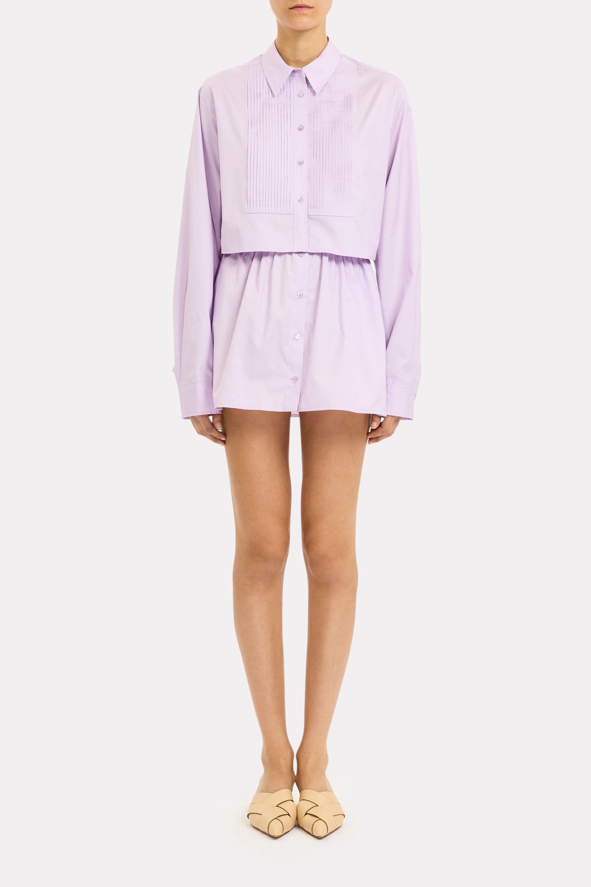 ⁣⁢Blusa Cropped Gabriella - Wisteria⁤⁣