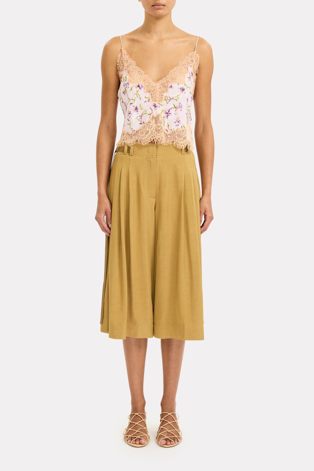 Lunette Cami Crop Top - Heliotrope