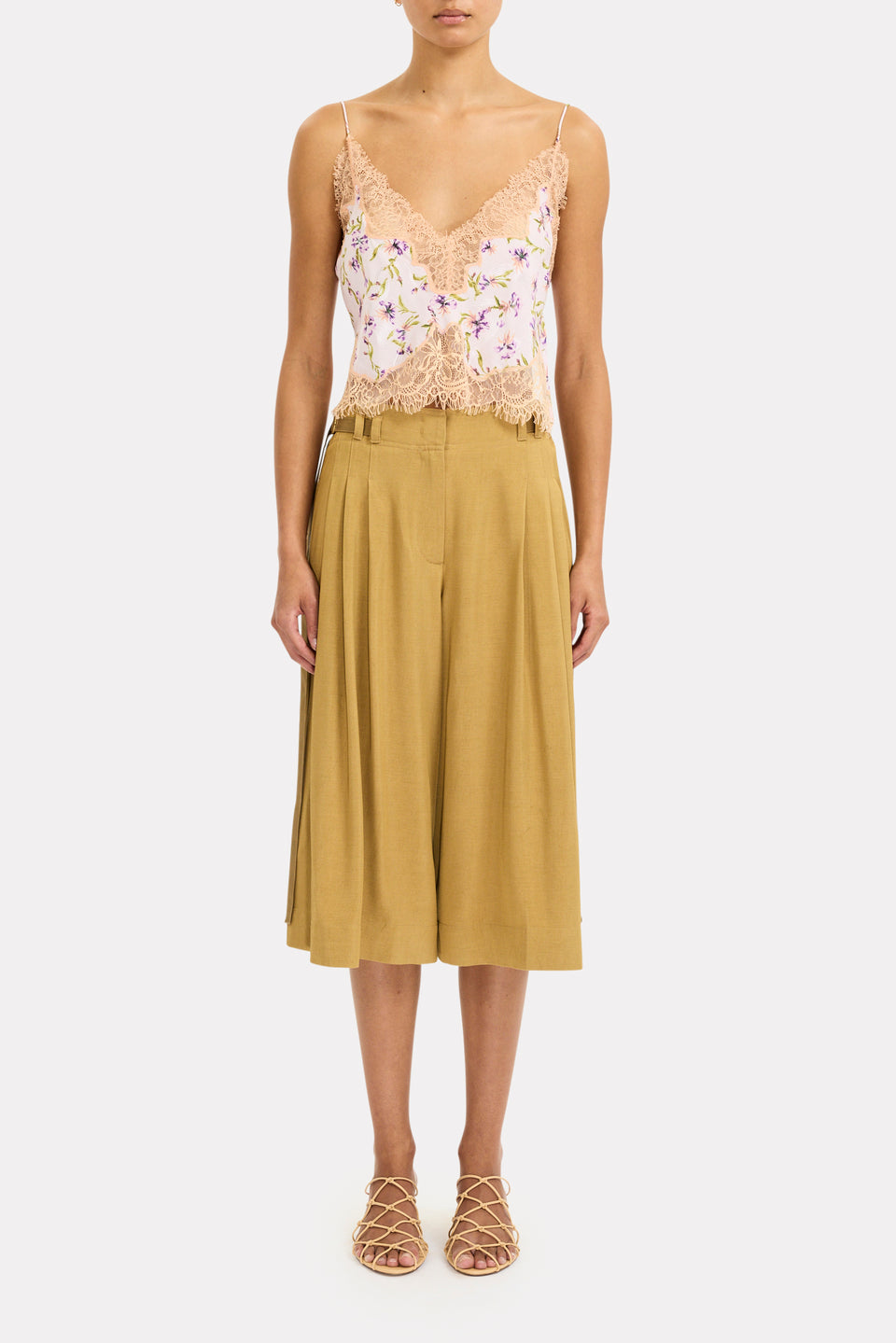⁣⁢Camisole courte Lunette - Héliotrope⁤⁣