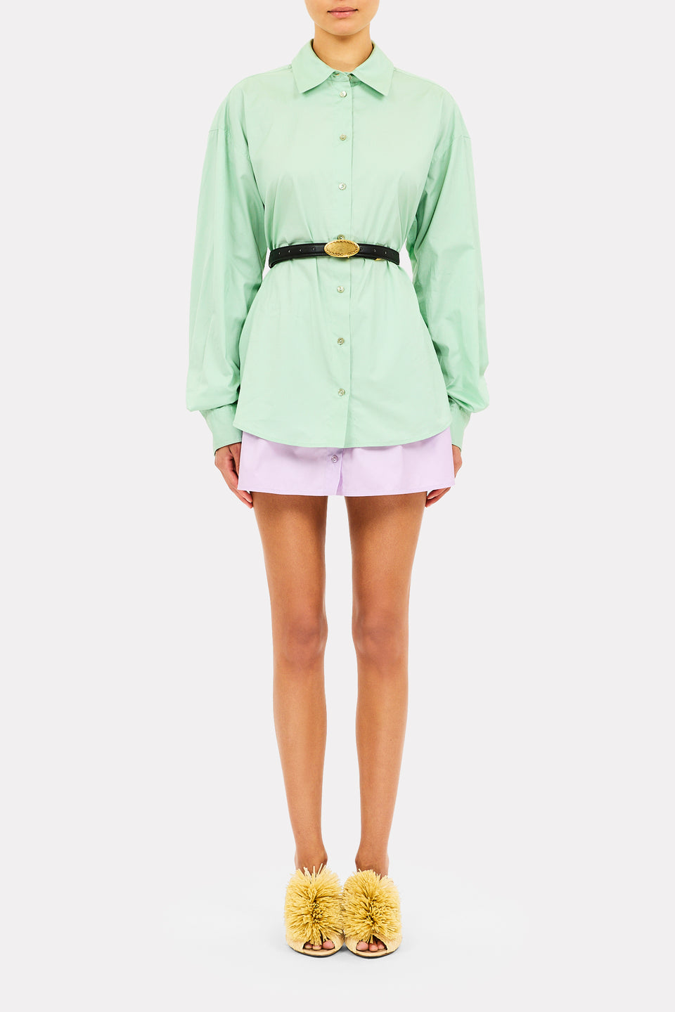 ⁣⁢Laia katoenen blouse - Sage⁤⁣