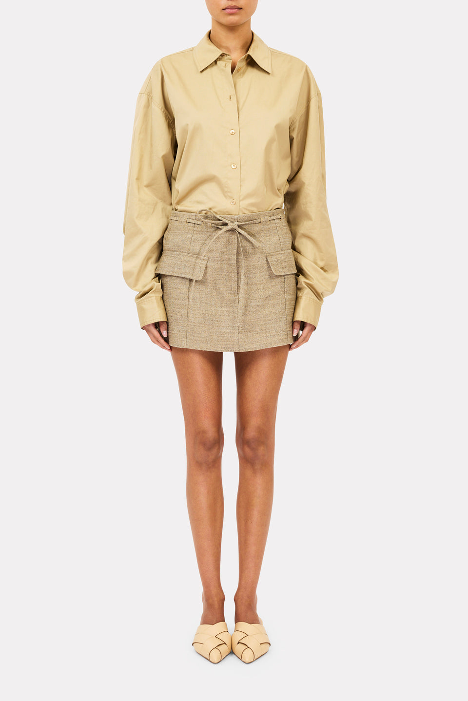 ⁣⁢Catrina Cargo Miniskirt - Woestijn⁤⁣