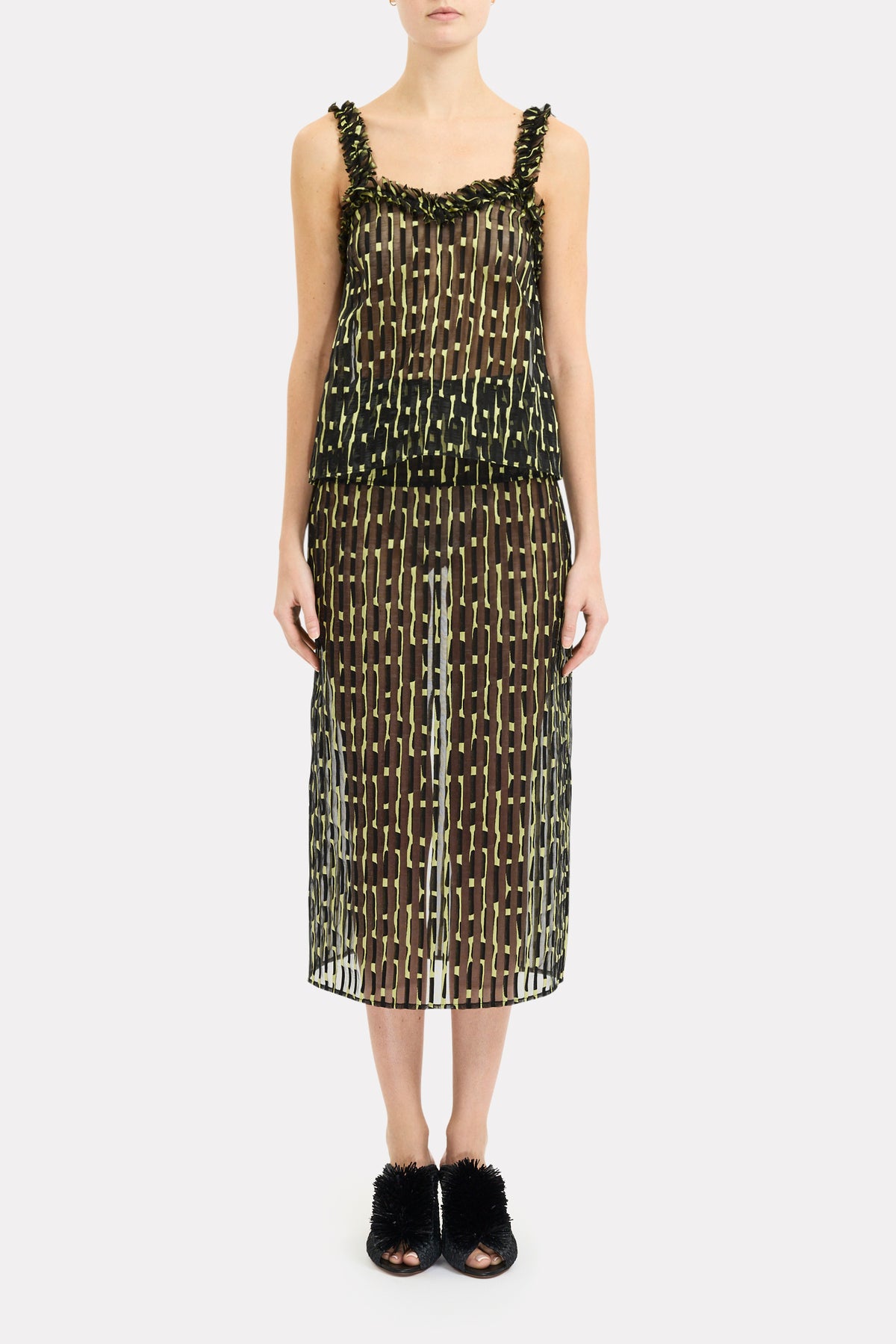 Merrill Pencil Midi Skirt - Solaris