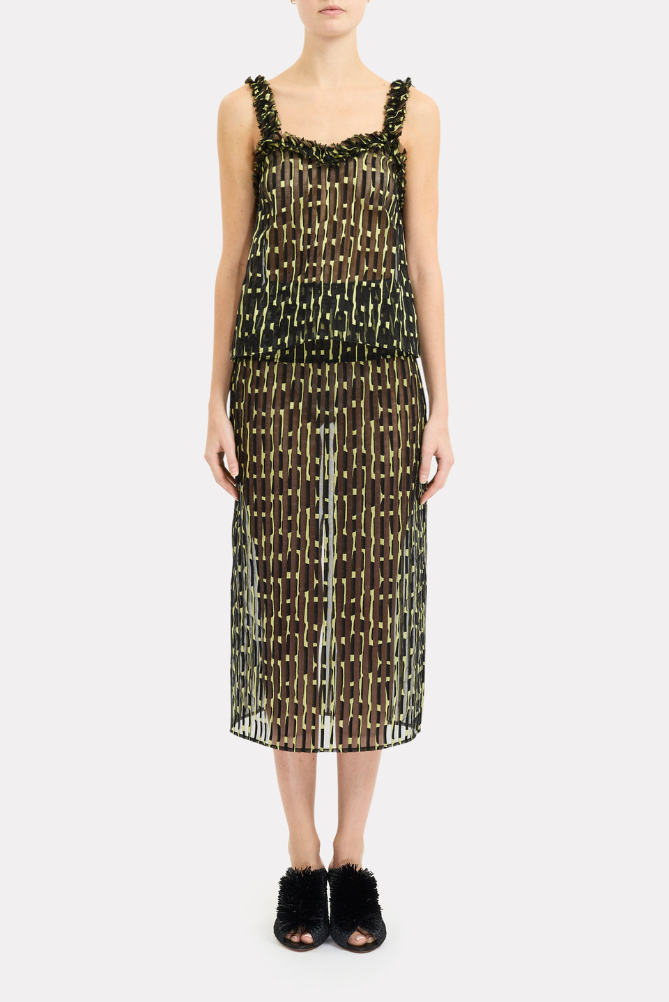 Merrill Pencil Midi Skirt - Solaris