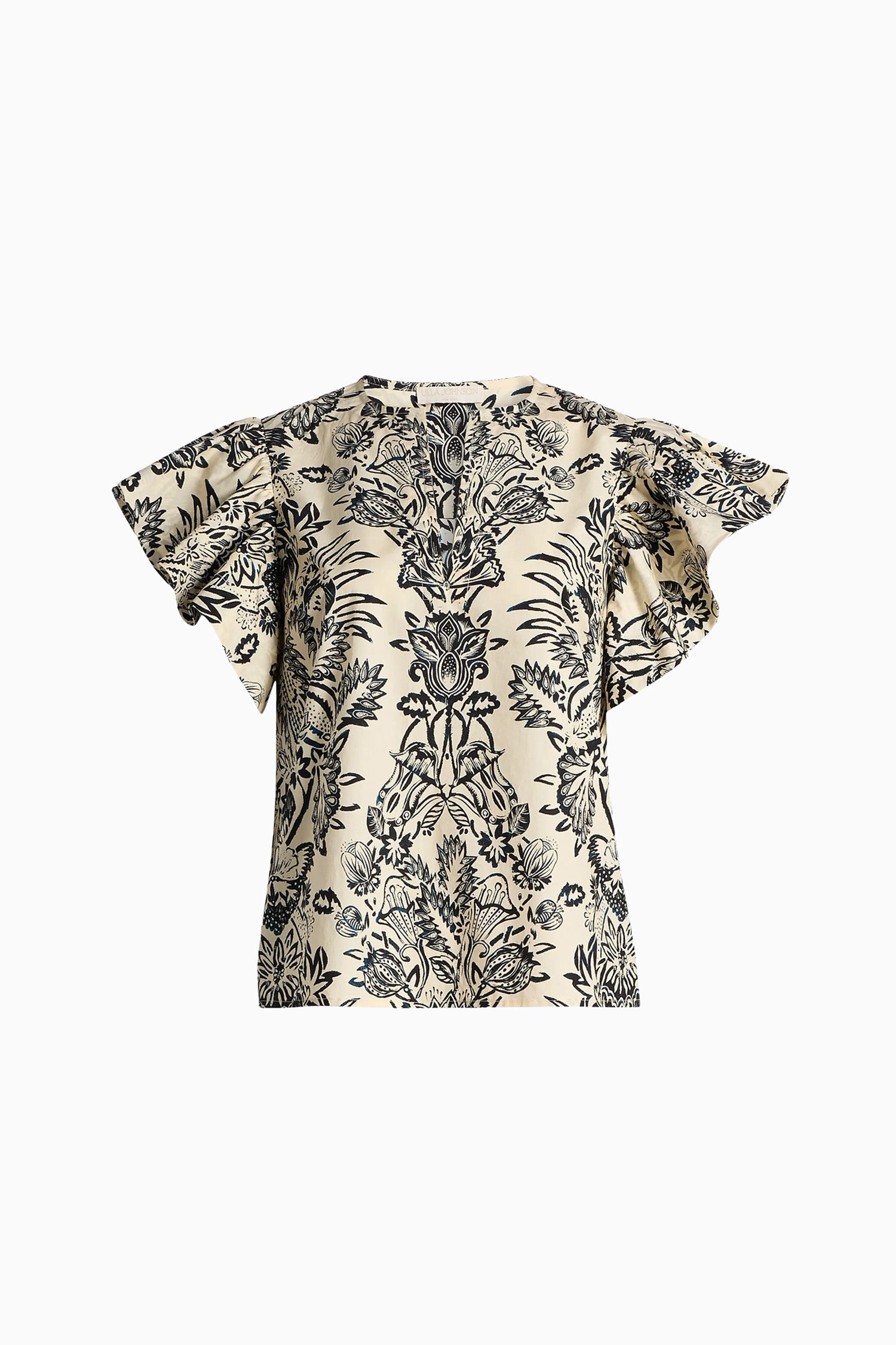 Severine Flutter Sleeve Top Flora
