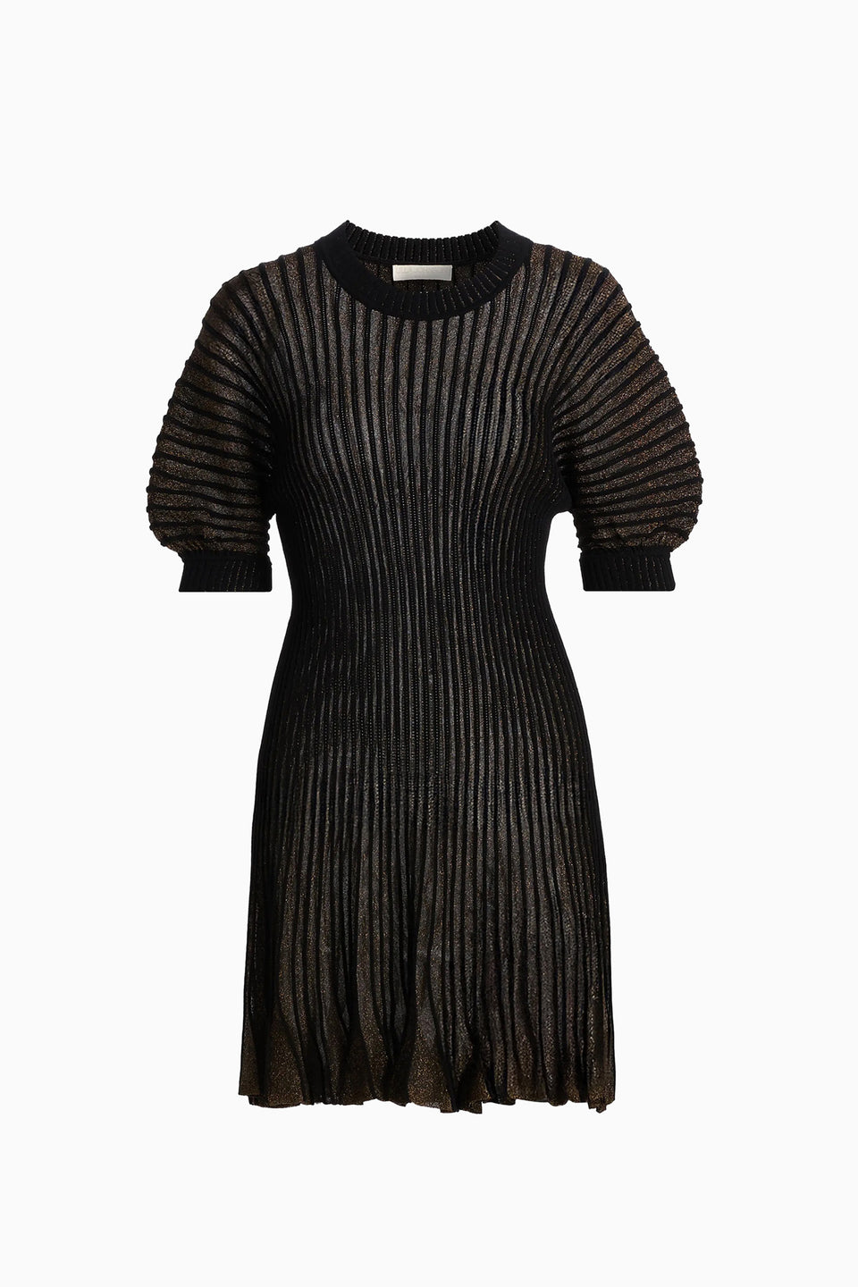 Talie Puff Sleeve Mini Dress - Noir