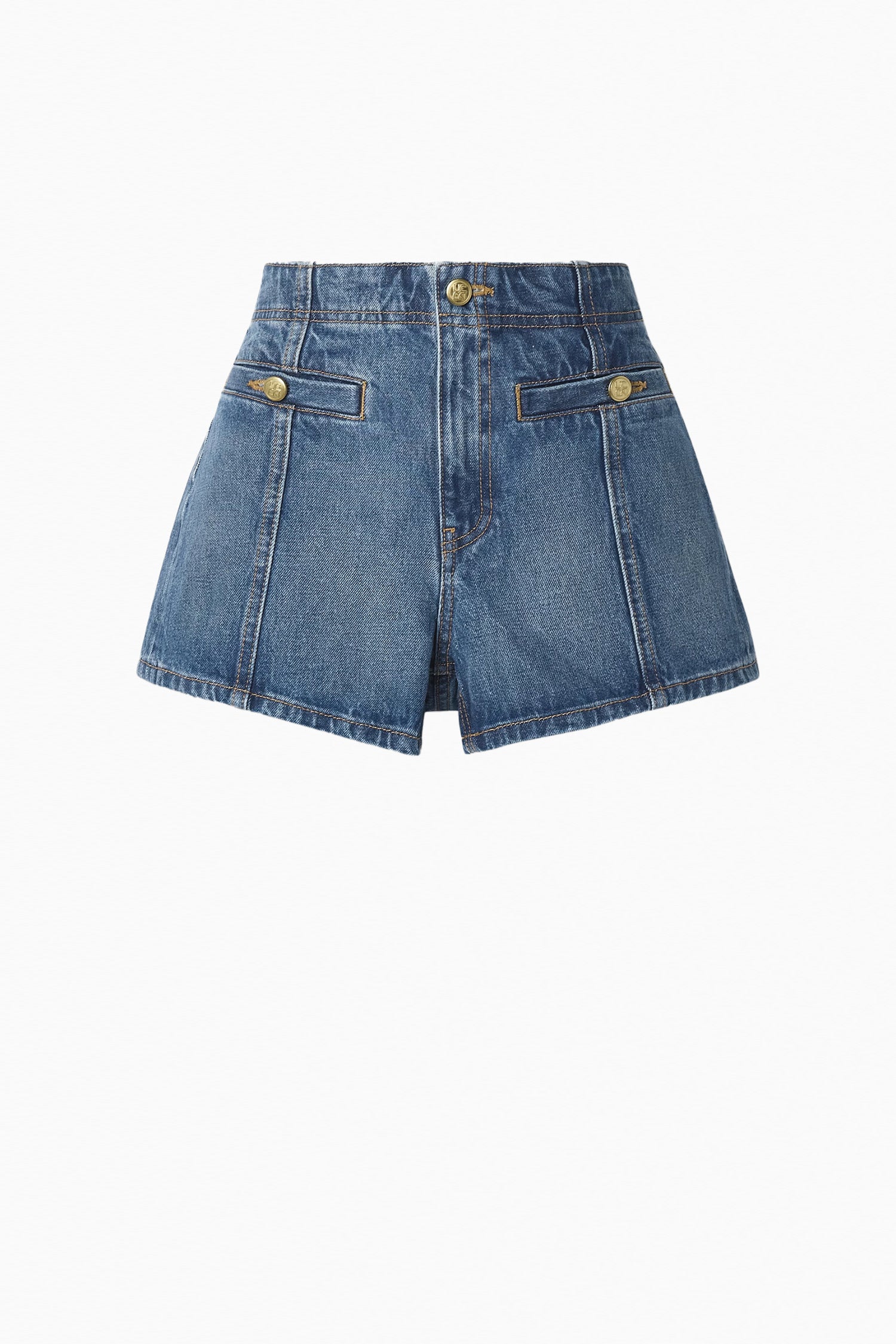 Ulla Johnson The Camille Short - Danube Medium Indigo Wash