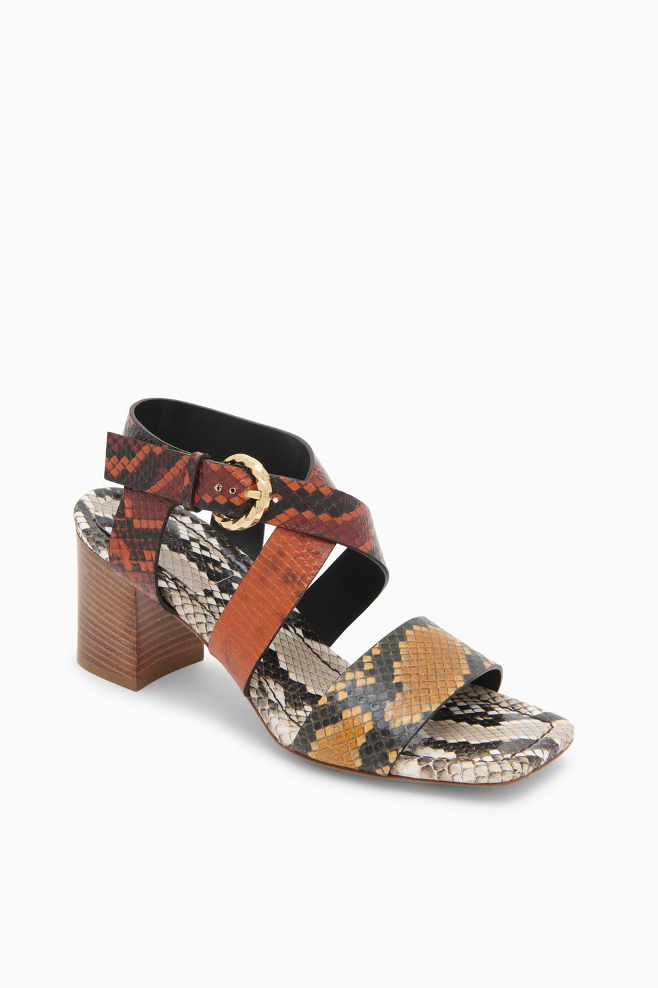 Ameline Mid Heel - Python Colorblock