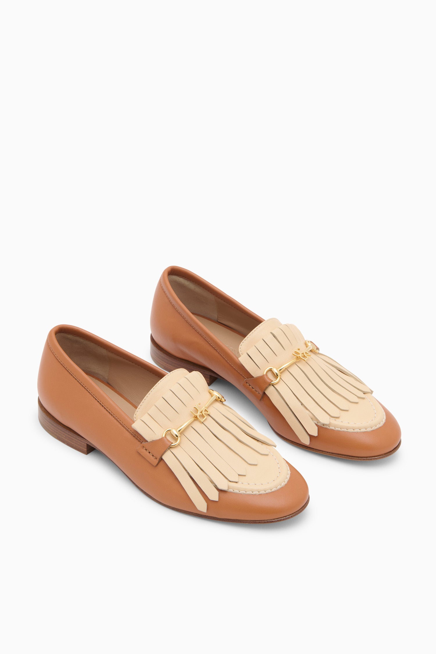 epine ribbon fringe Loafer black 23.5cm