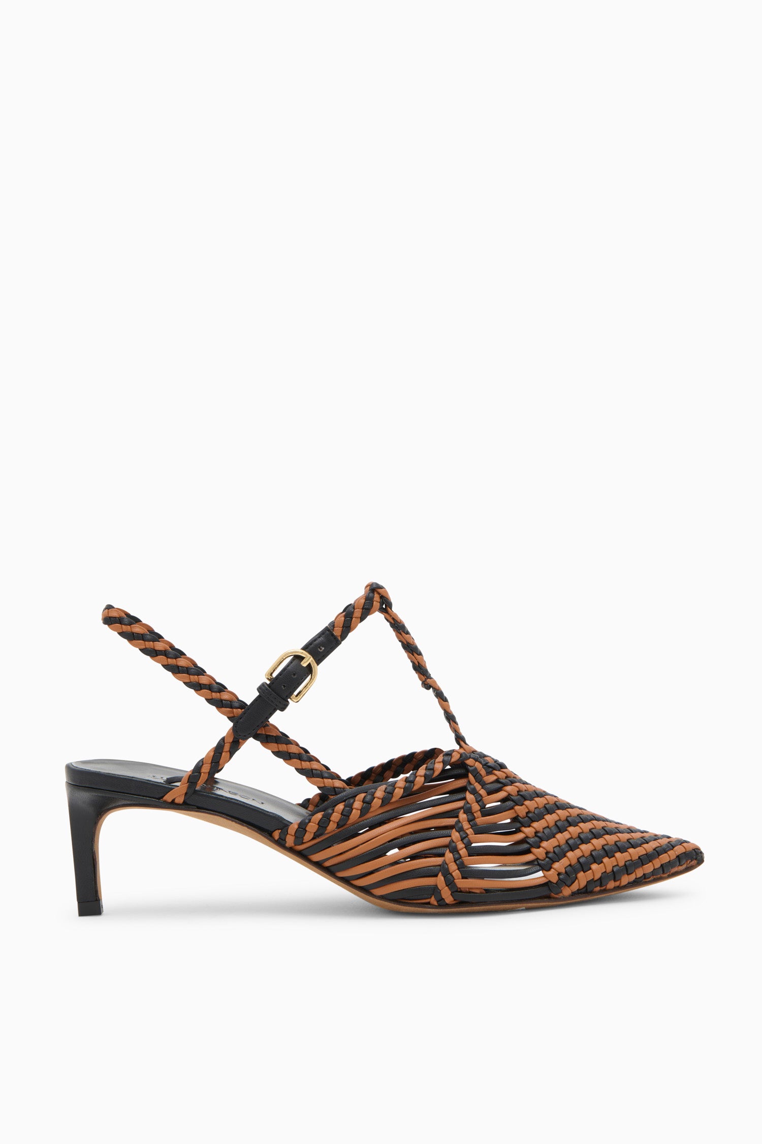 Celia Kitten Heel - Noir Colorblock