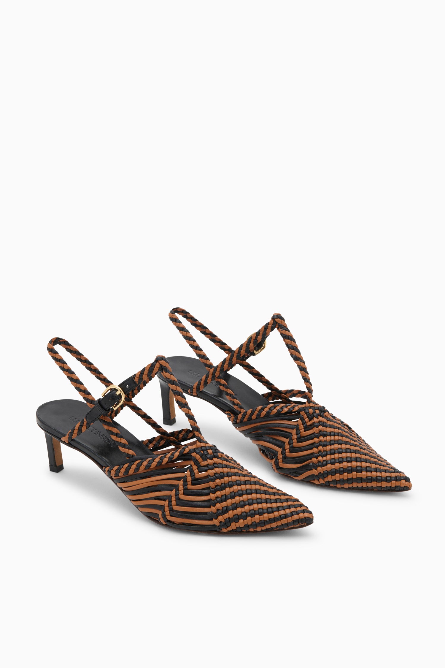 Celia Kitten Heel - Noir Colorblock