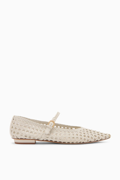 Gracie Pointy Toe Flat - Cowrie