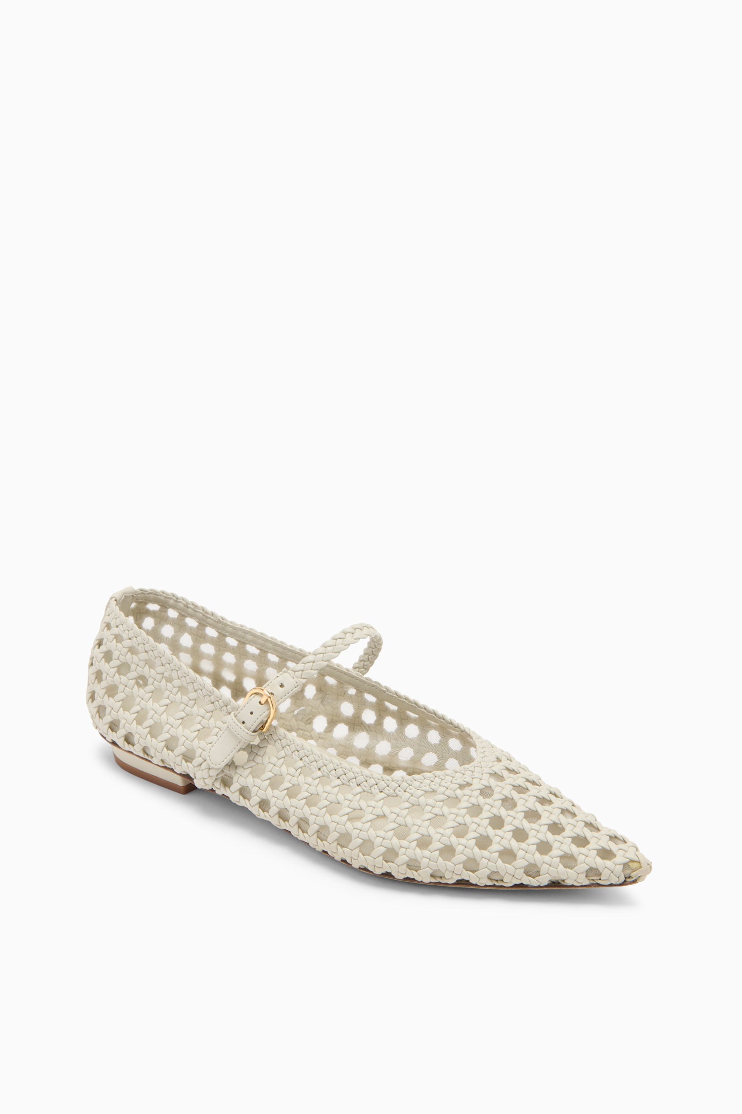 Gracie Pointy Toe Flat - Cowrie