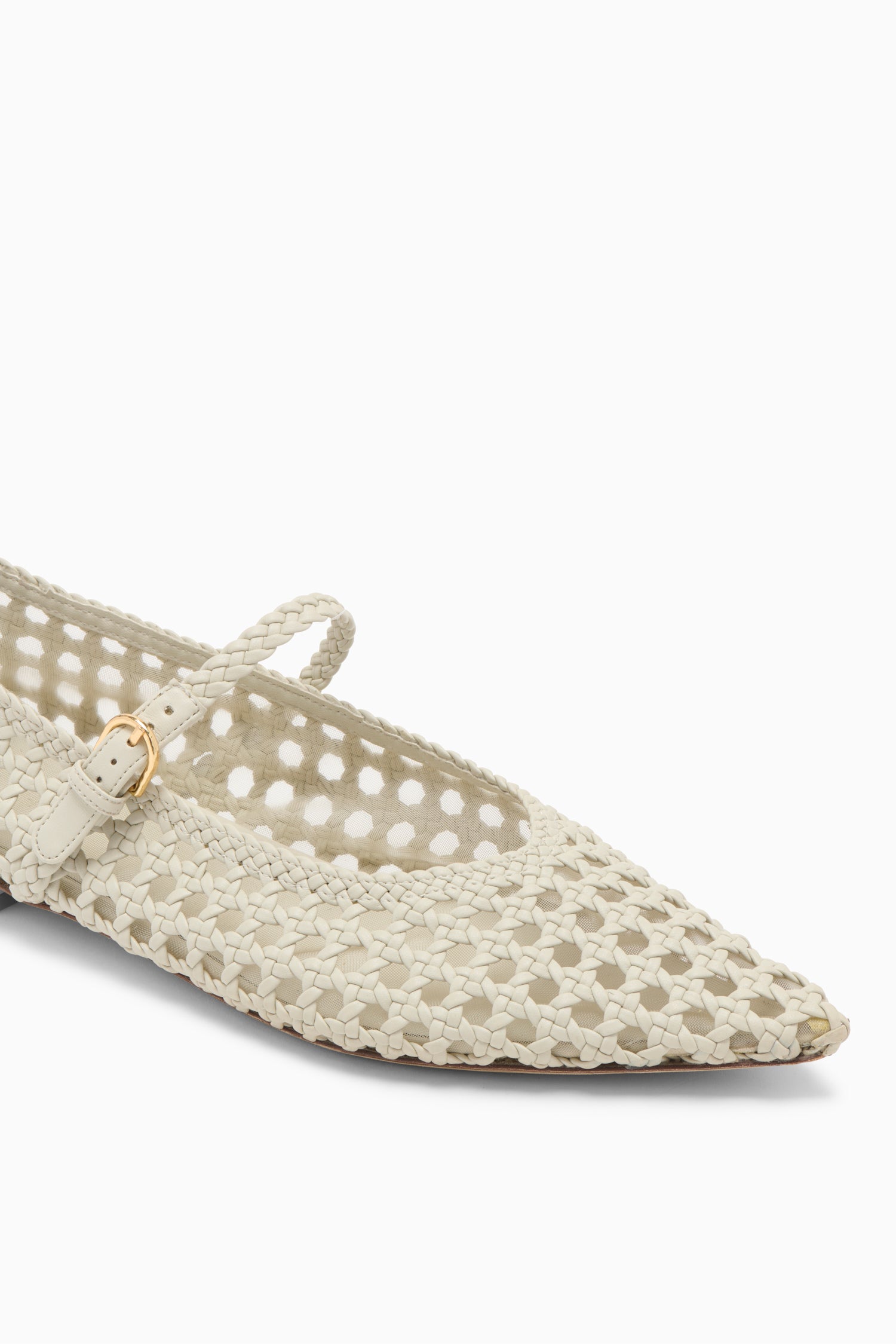 Gracie Pointy Toe Flat - Cowrie