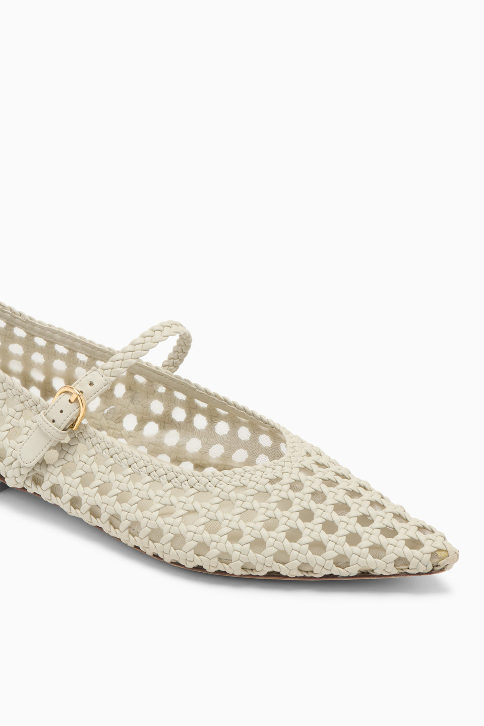 Gracie Pointy Toe Flat - Cowrie