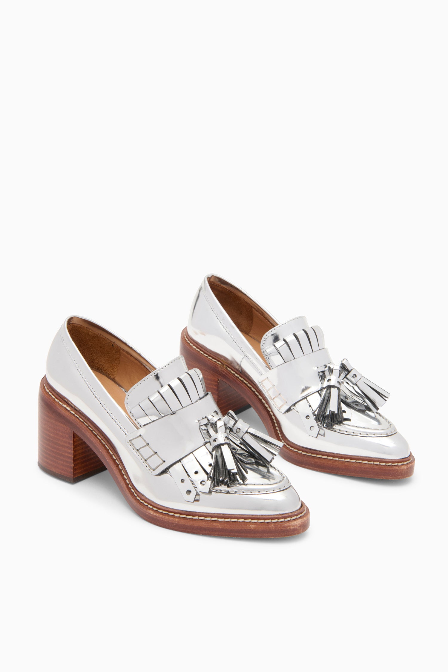 Fiona Loafer Heel - Gunmetal