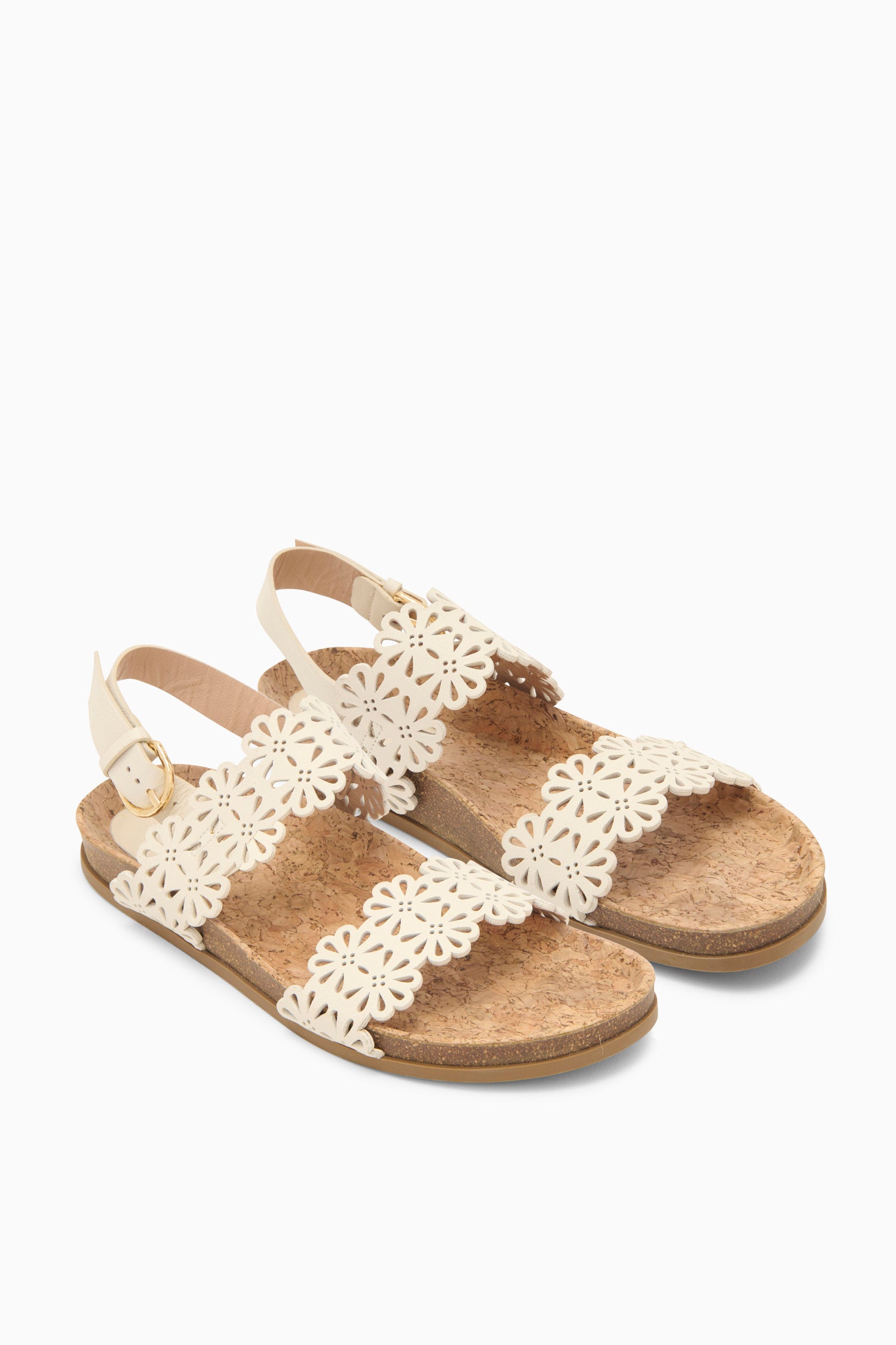 Ulla Johnson Calliope Eyelet Sandal - Cowrie