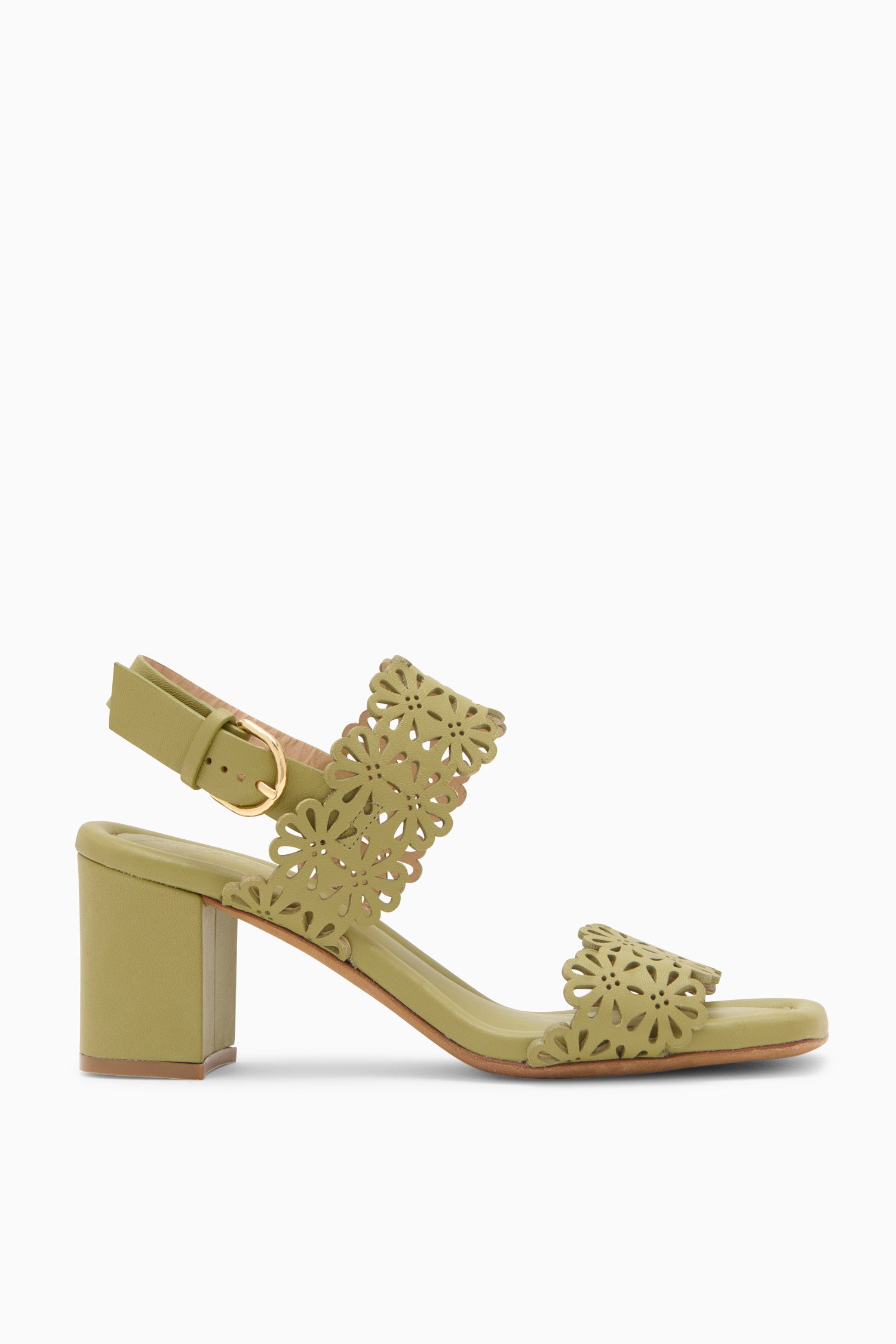 Ulla Johnson Celeste Eyelet Mid Heel - Lichen