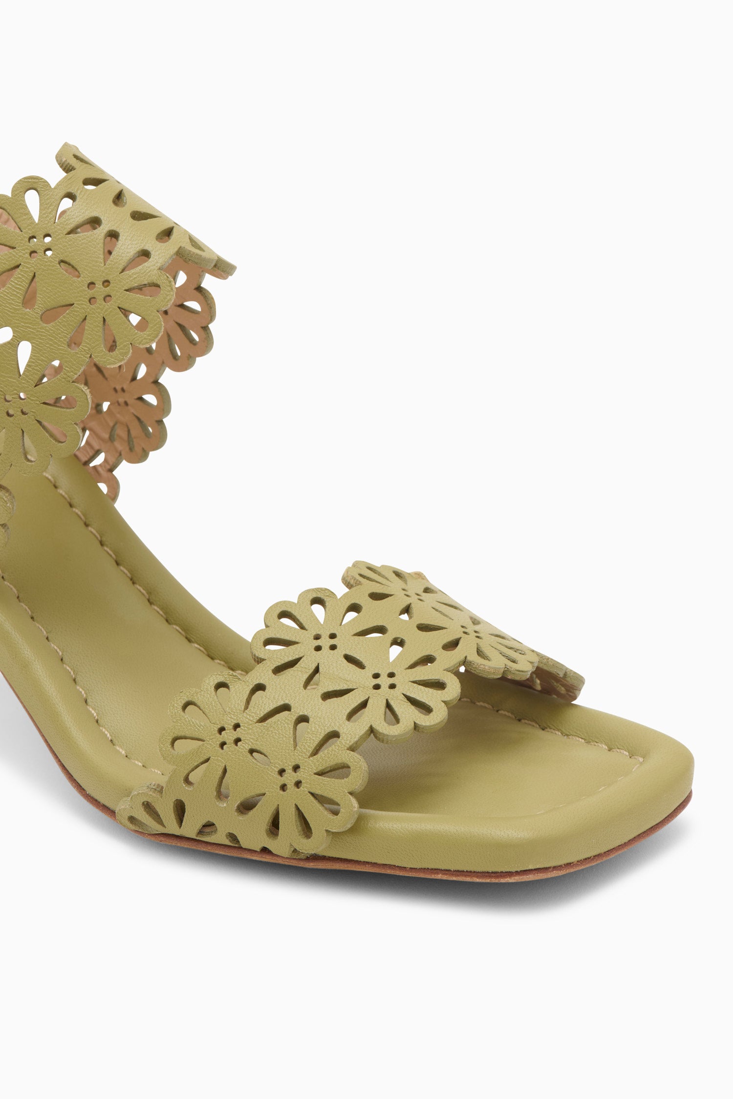 Ulla Johnson Celeste Eyelet Mid Heel - Lichen