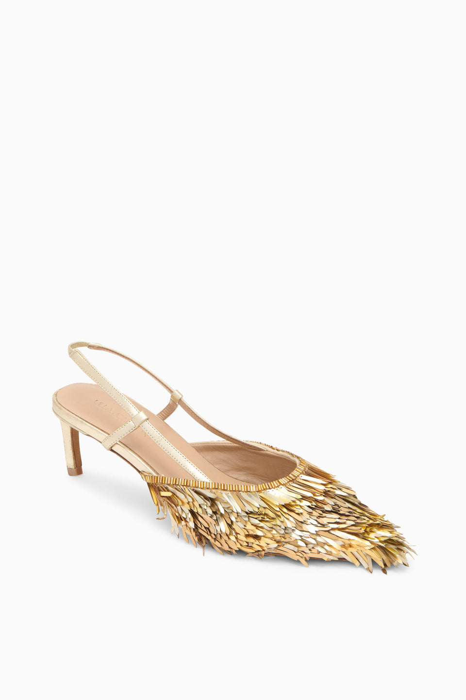 Shira Sequin Kitten Heel - Gilt