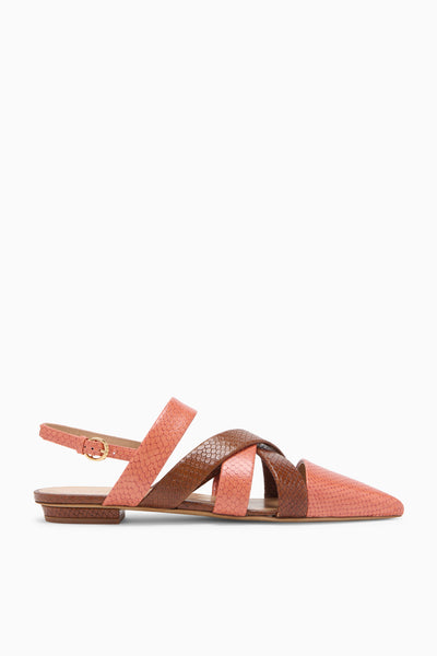 Tallulah Woven Flat - Rosewood