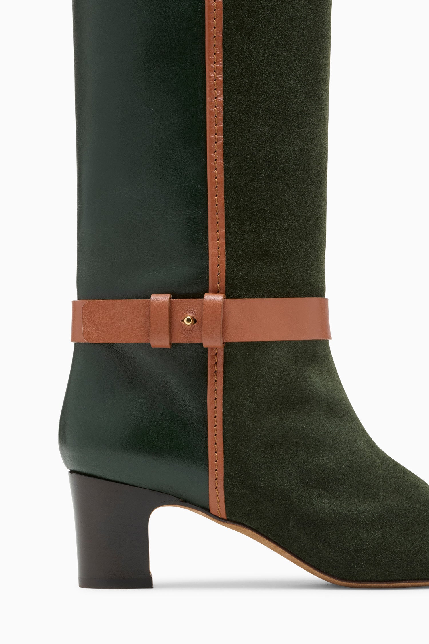 Ulla Johnson Kiki Patchwork Boot - Militaire Mixte