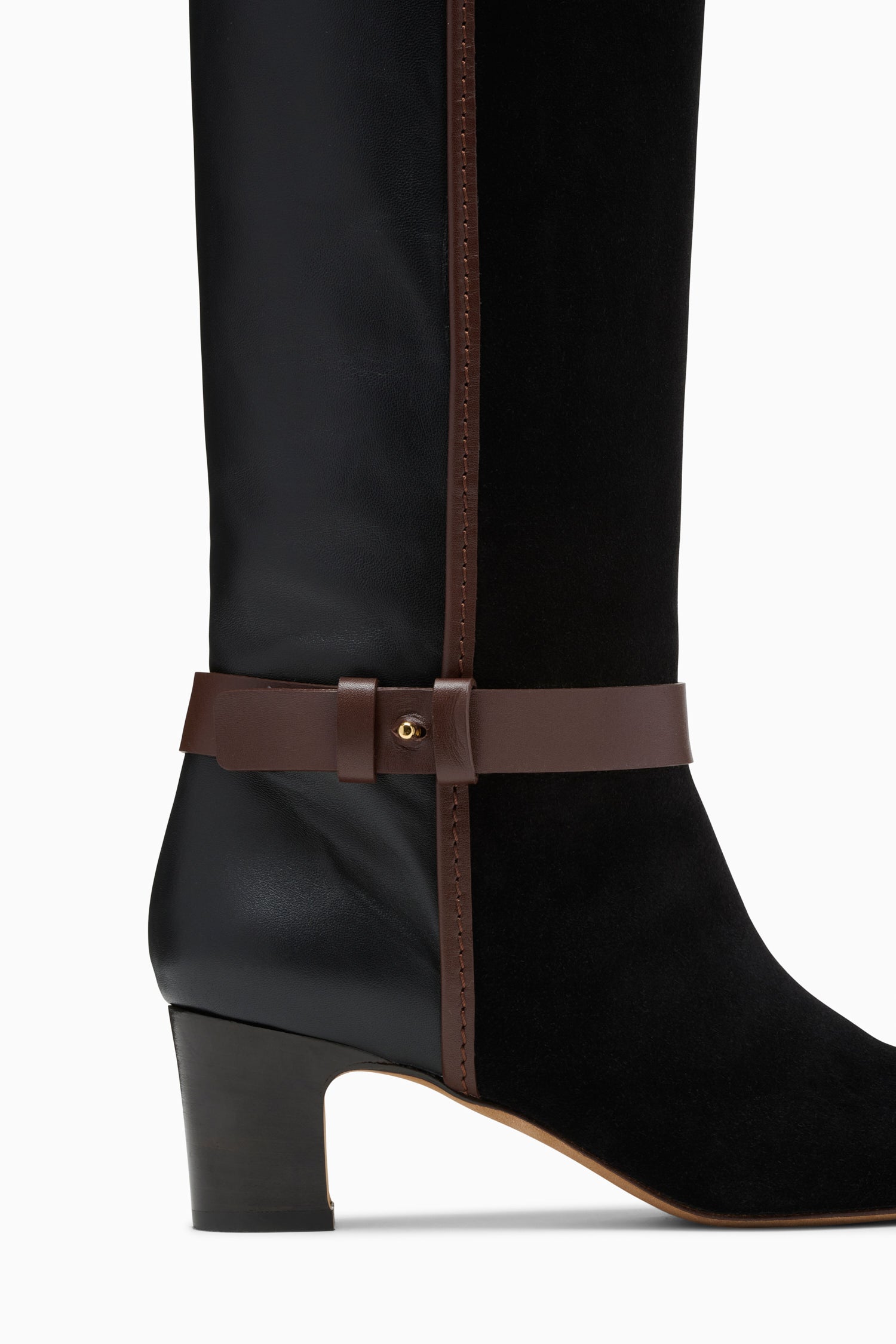 Kiki Patchwork Boot - Noir Mixte