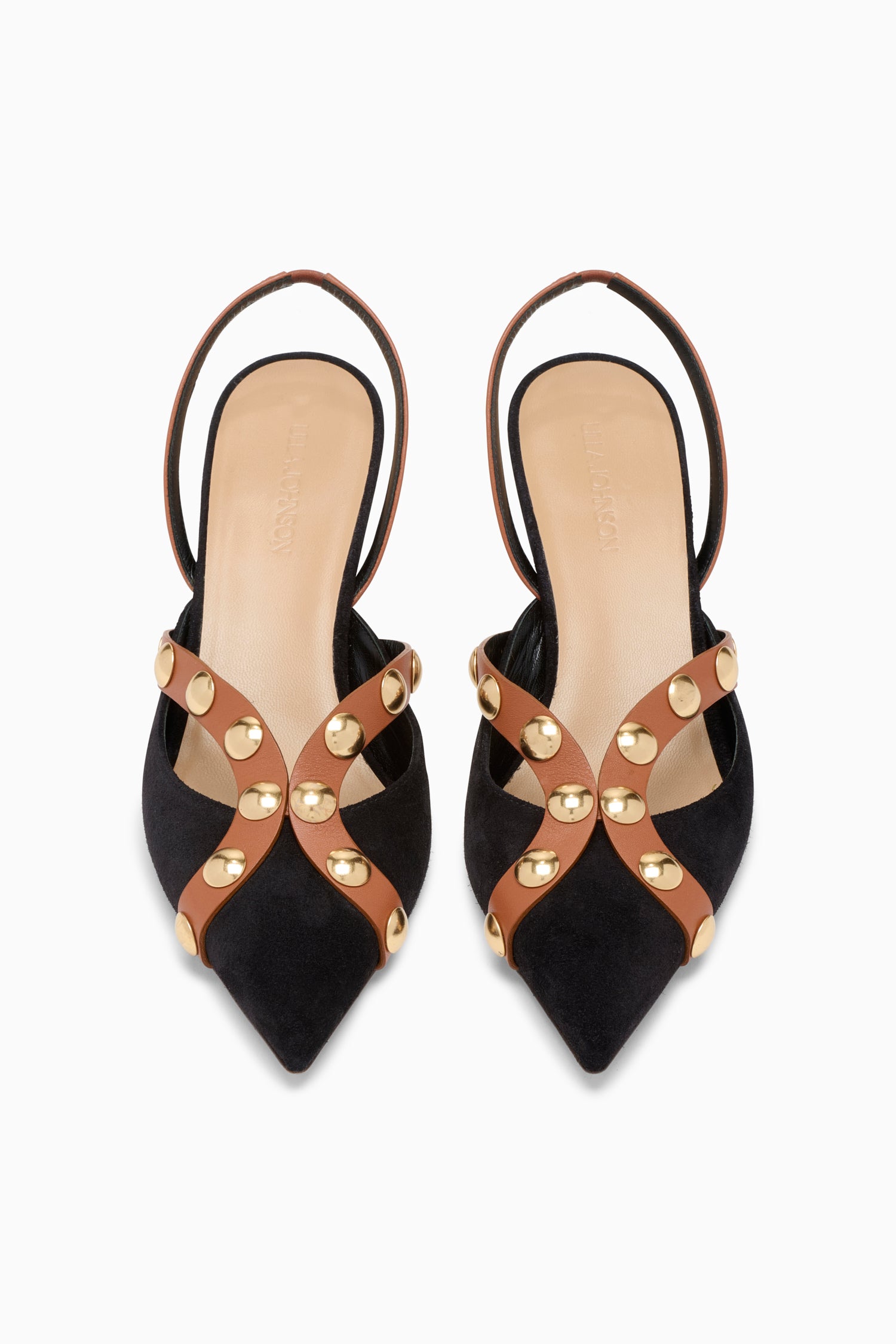 Vendome Studded Kitten Heel - Noir Mixte