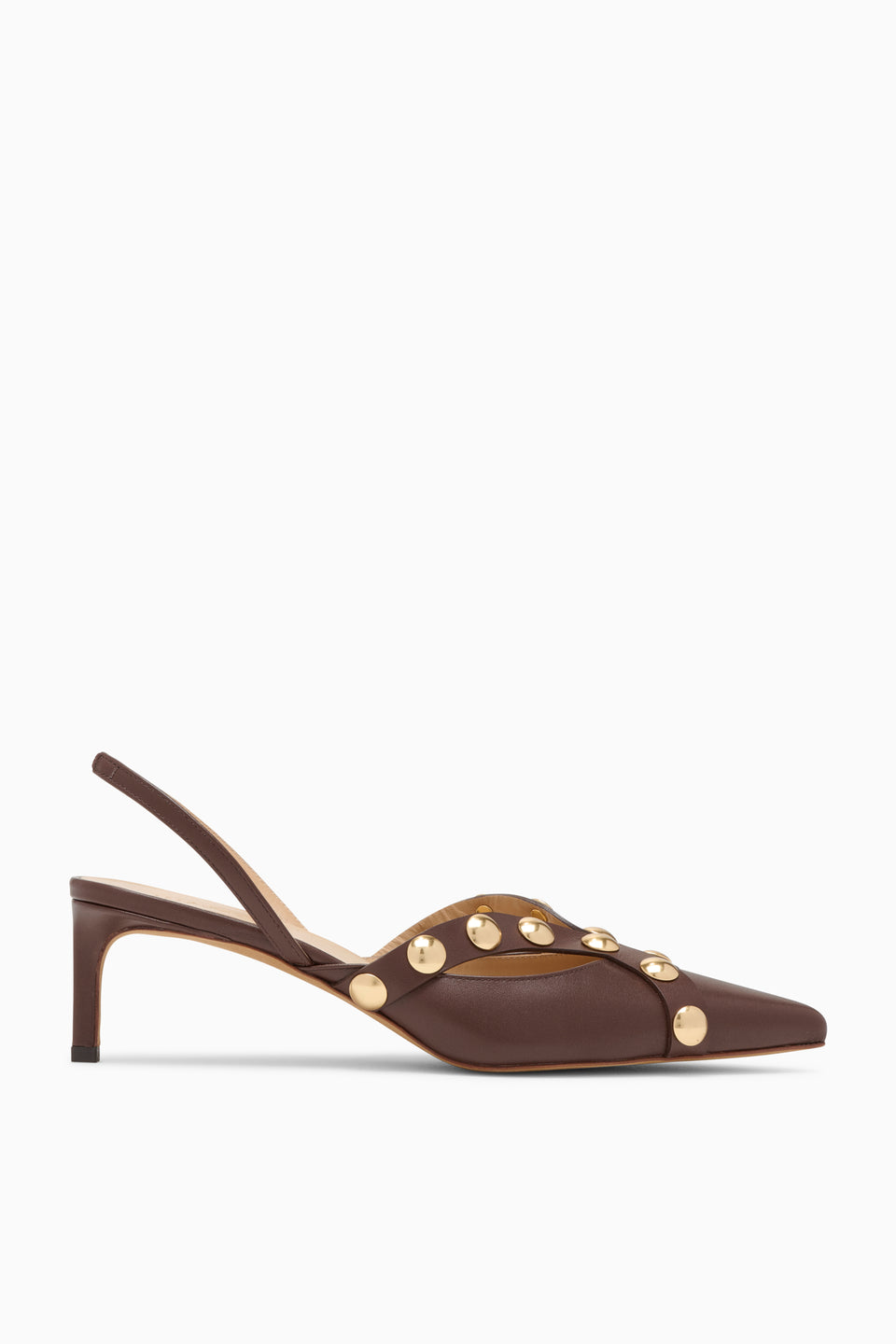 Vendome Studded Kitten Heel - Sequoia