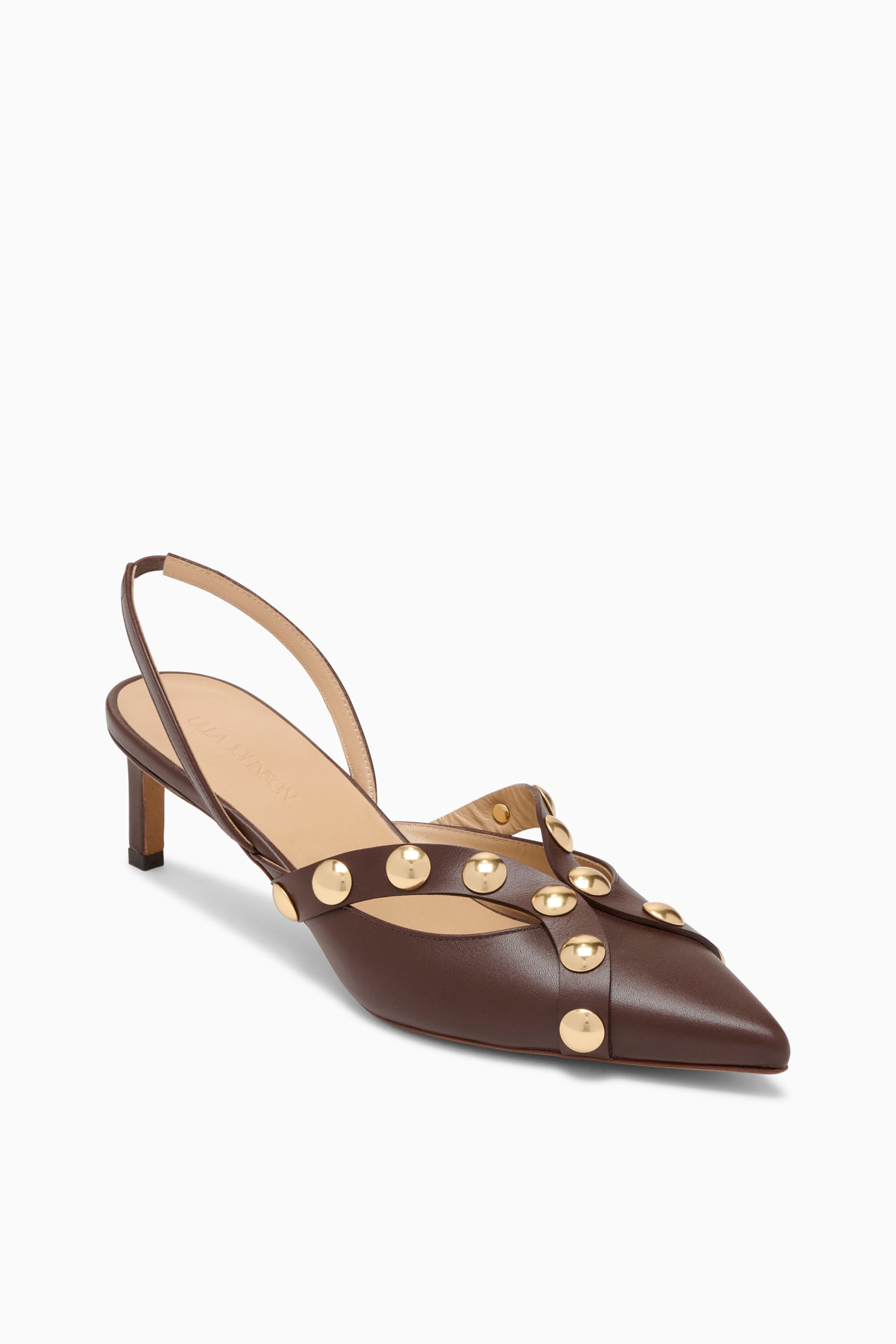 Vendome Studded Kitten Heel - Sequoia