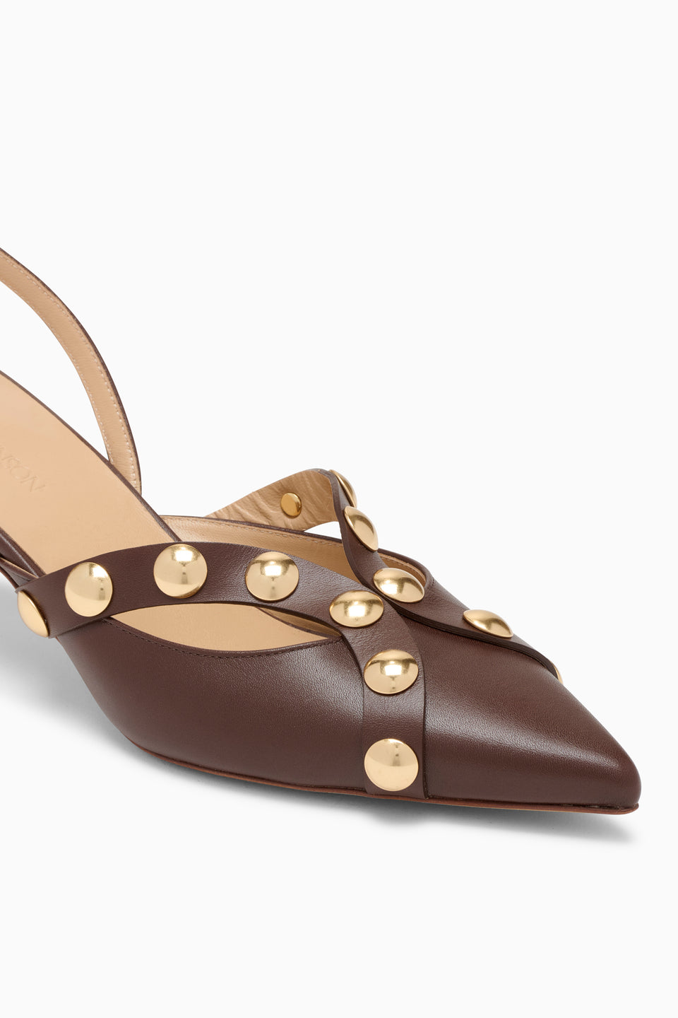 Vendome Studded Kitten Heel - Sequoia