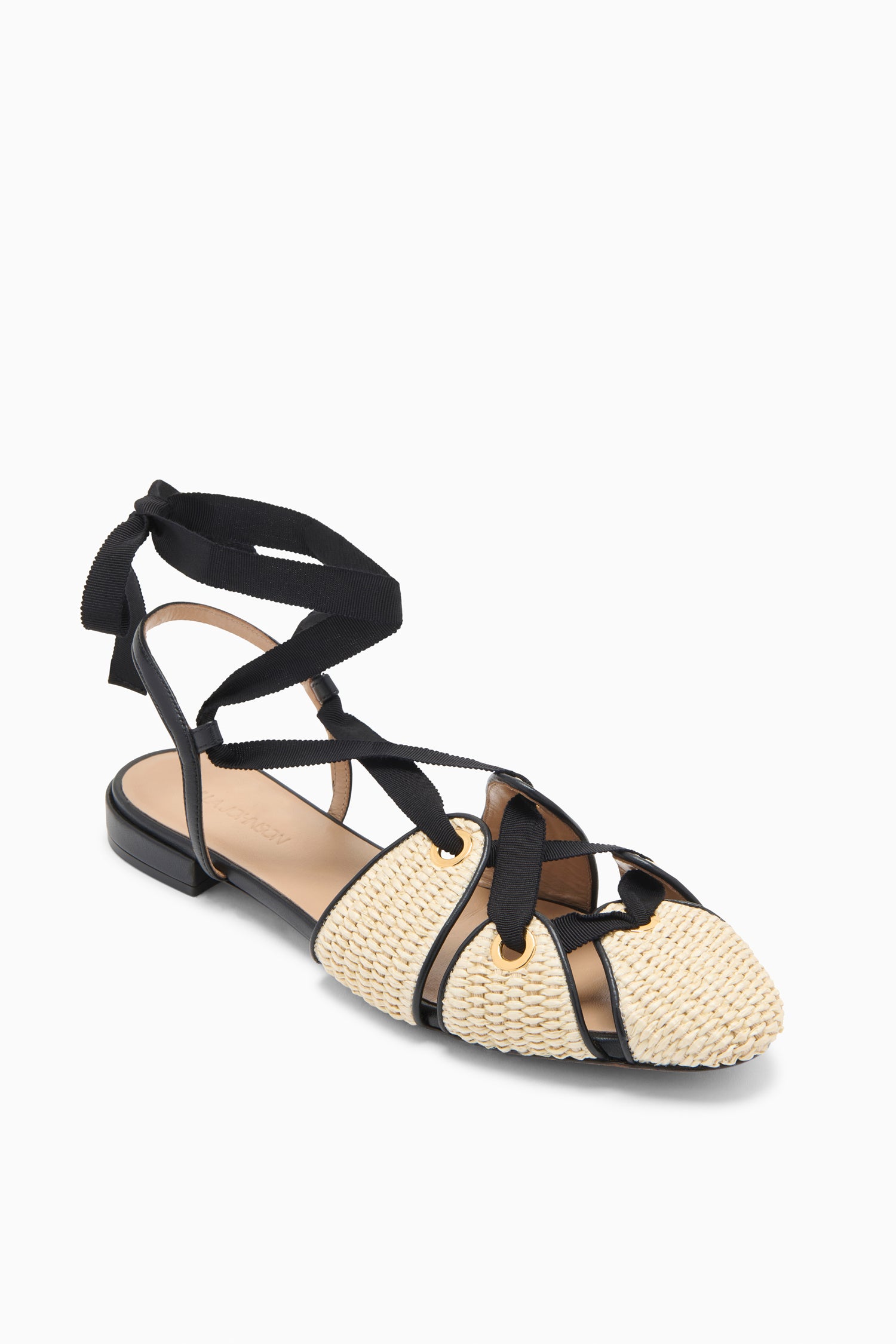 Ulla Johnson Artemis Eyelet Detail Flat - Sand