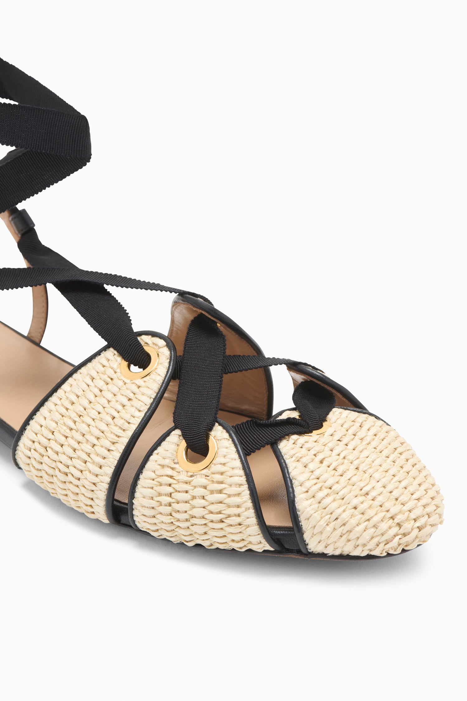 Ulla Johnson Artemis Eyelet Detail Flat - Sand