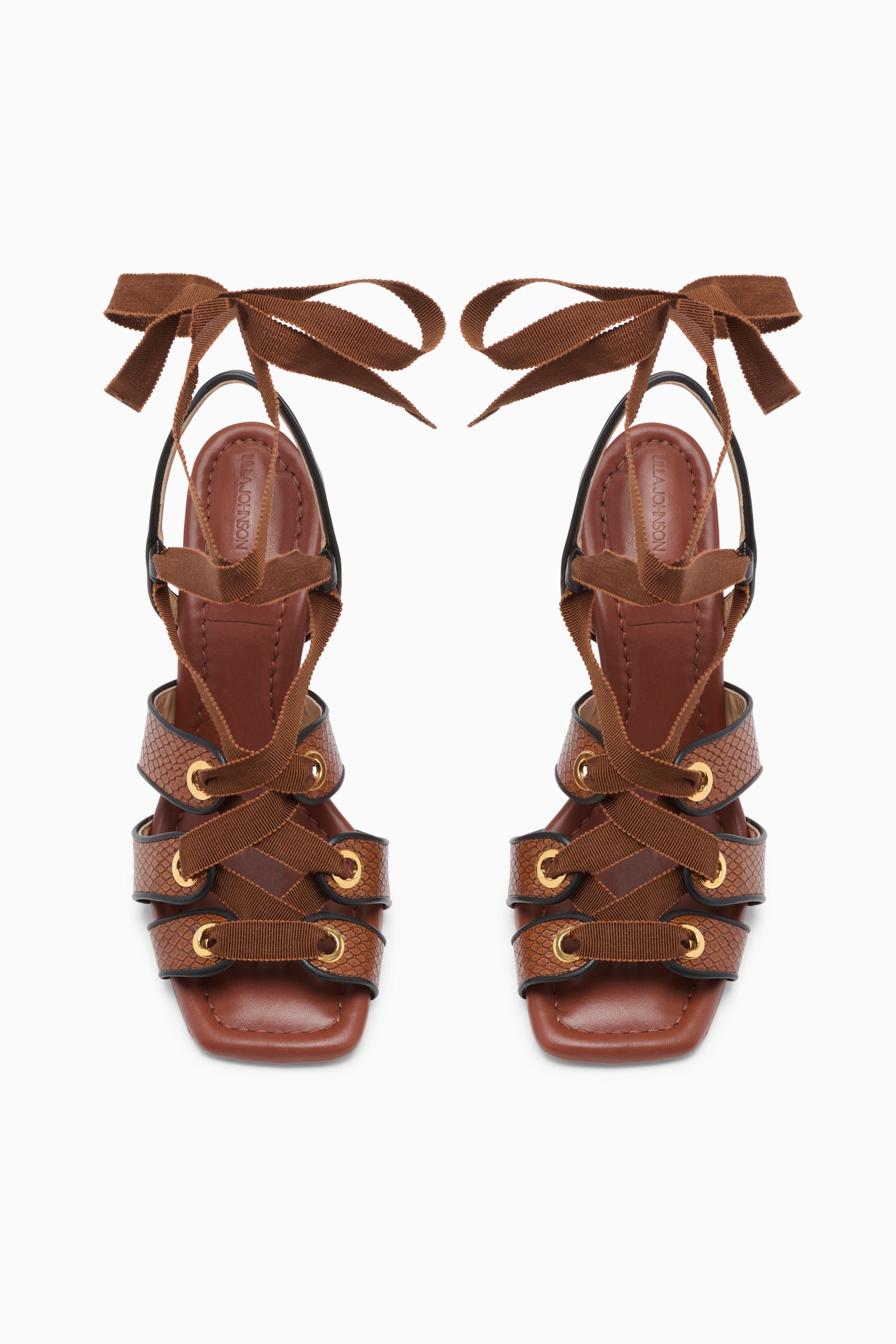 Artemis Eyelet Detail High Heel - Sierra