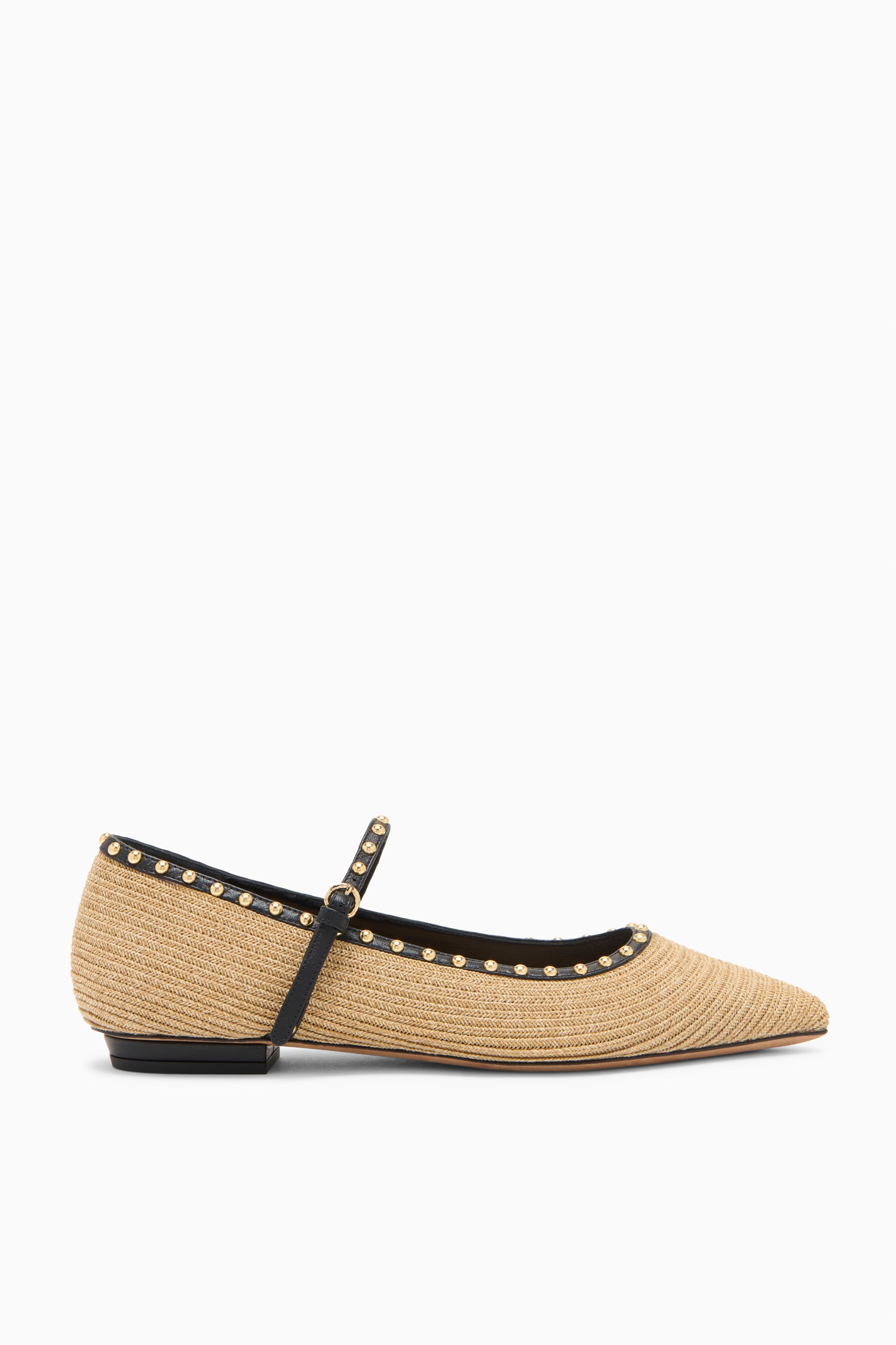 Hera Raffia Ballet Flat - Natural