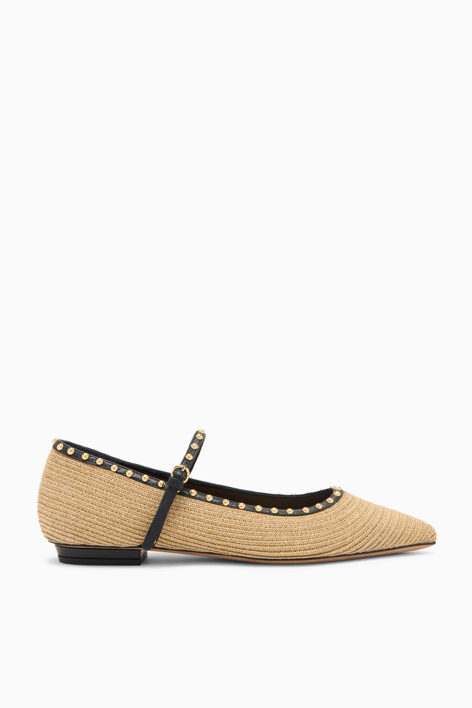 Hera Raffia Ballet Flat - Natural