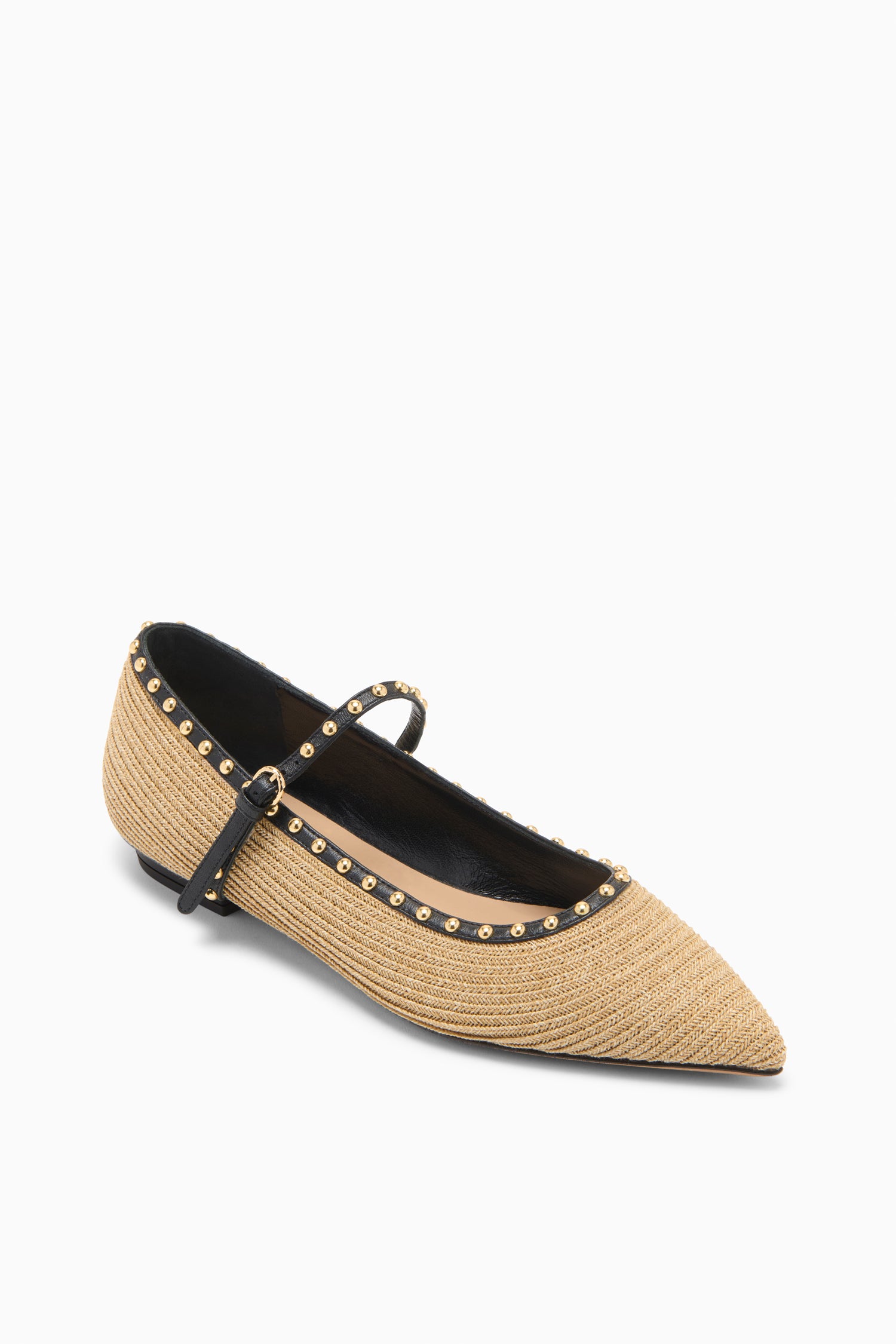 Hera Raffia Ballet Flat - Natural