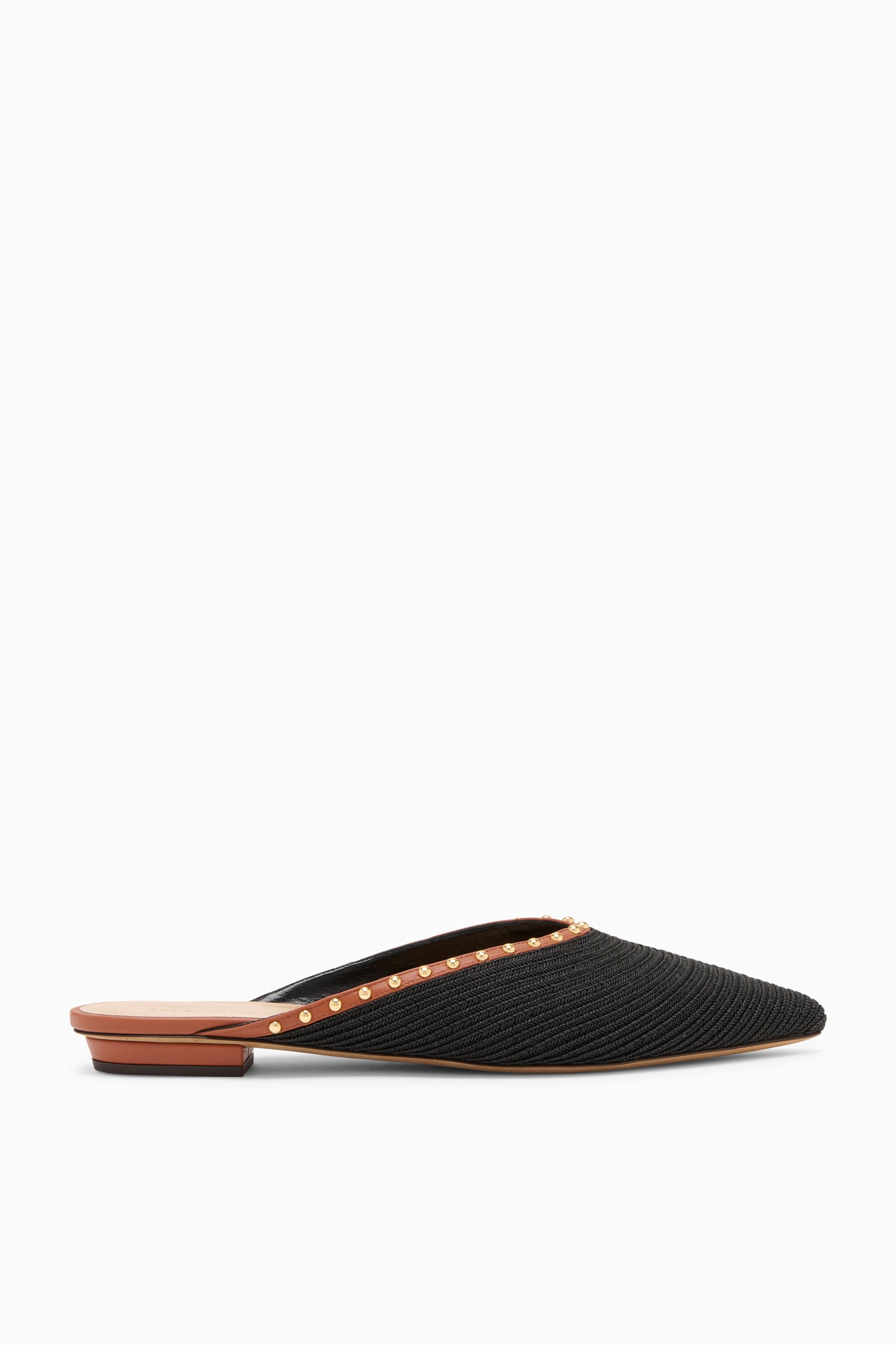 Hera Raffia Mule - Noir