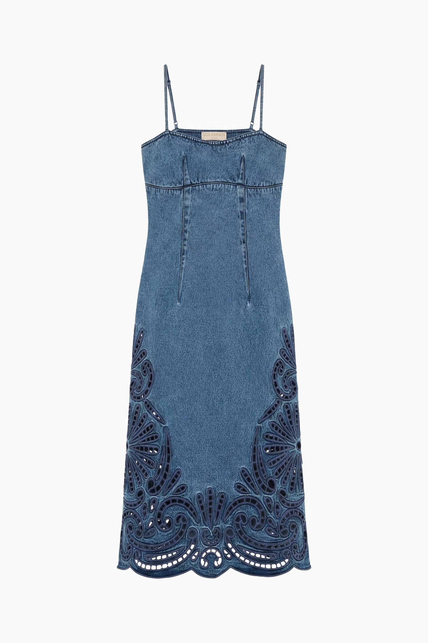 The Jane Eyelet Denim Dress - River