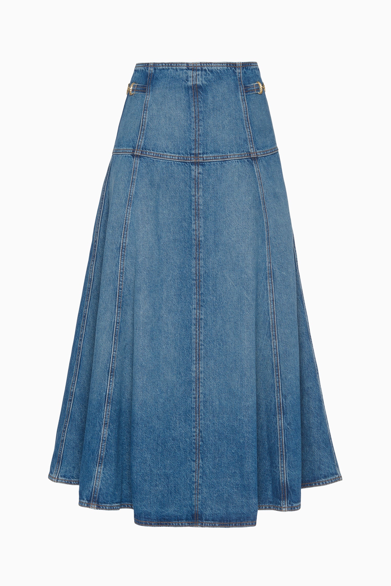 Brigette Denim Midi Skirt Danube