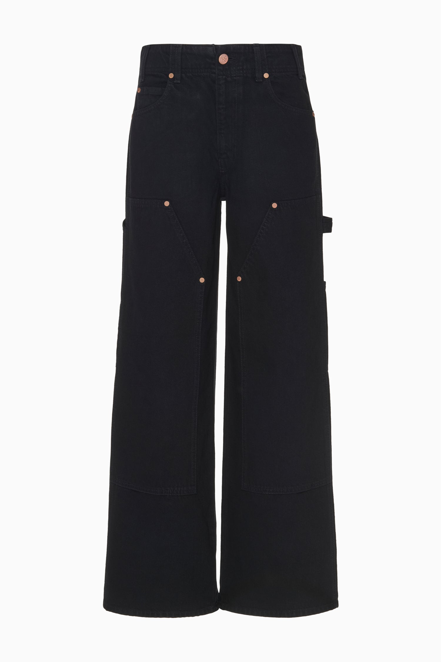 The Olympia Jean - Noir Mid Rise Straight Leg Jean - Ulla Johnson