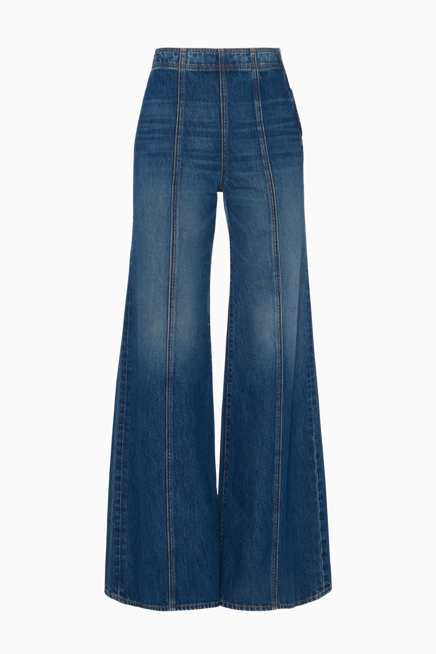 The Bianca Jean - Nile High Rise Wide Leg Flare Jean - Ulla Johnson